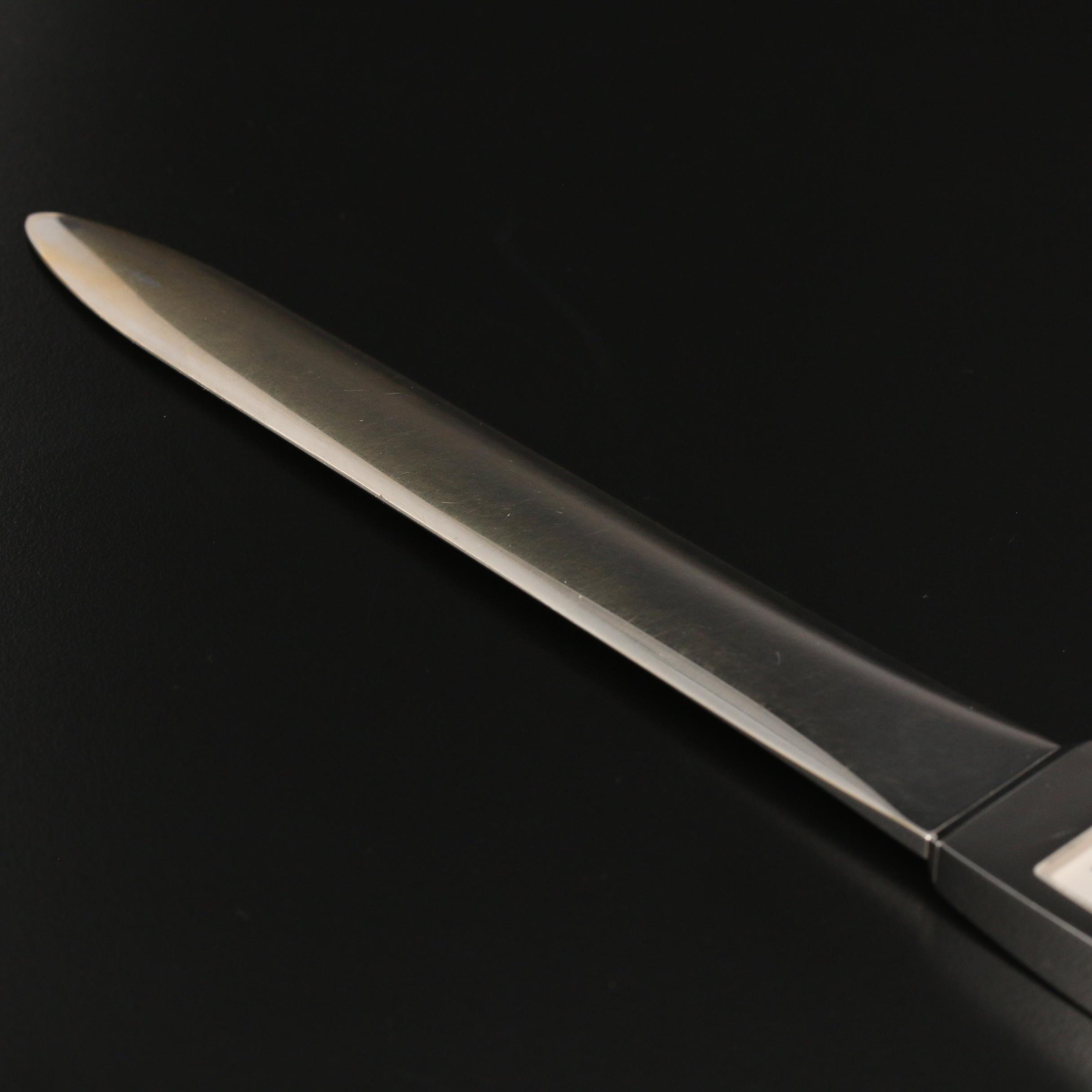 Cartier Limited Edition Stainless Steel Letter Opener Clock