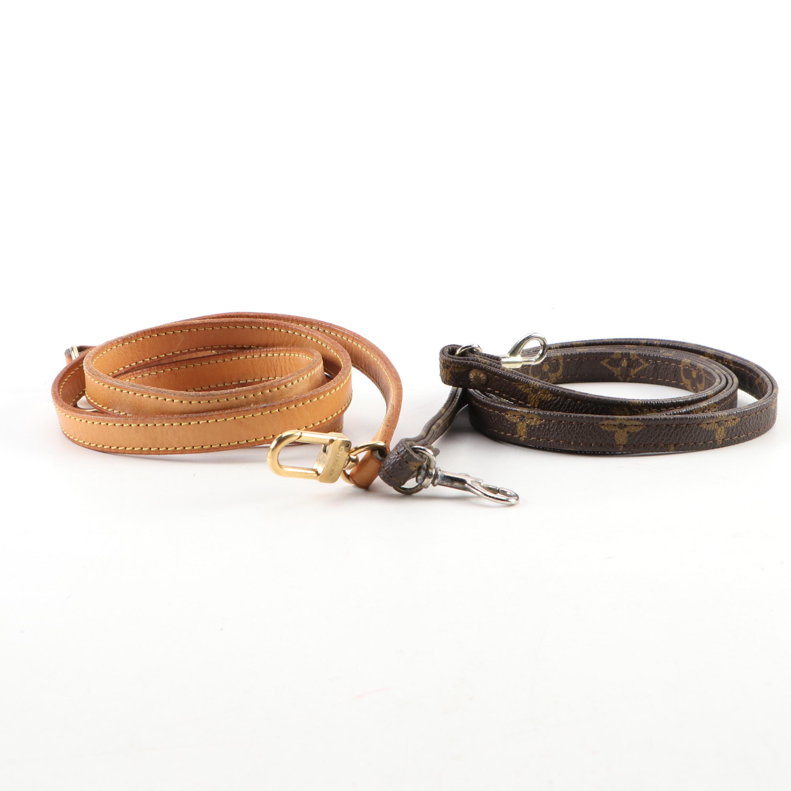 Louis Vuitton Detachable Shoulder Straps in Monogram Canvas and Vachetta Leather