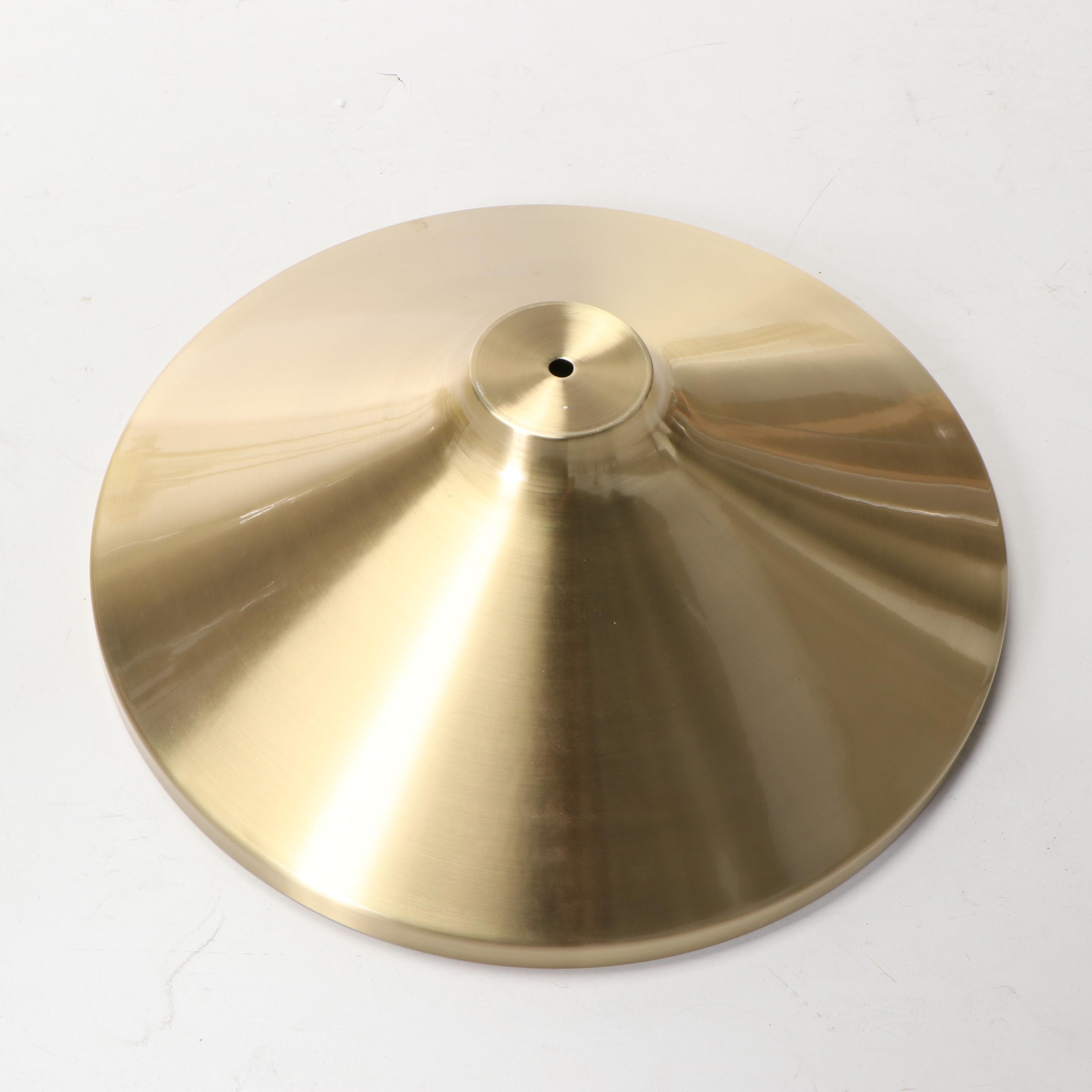 Modern Brass and Glass Side Table