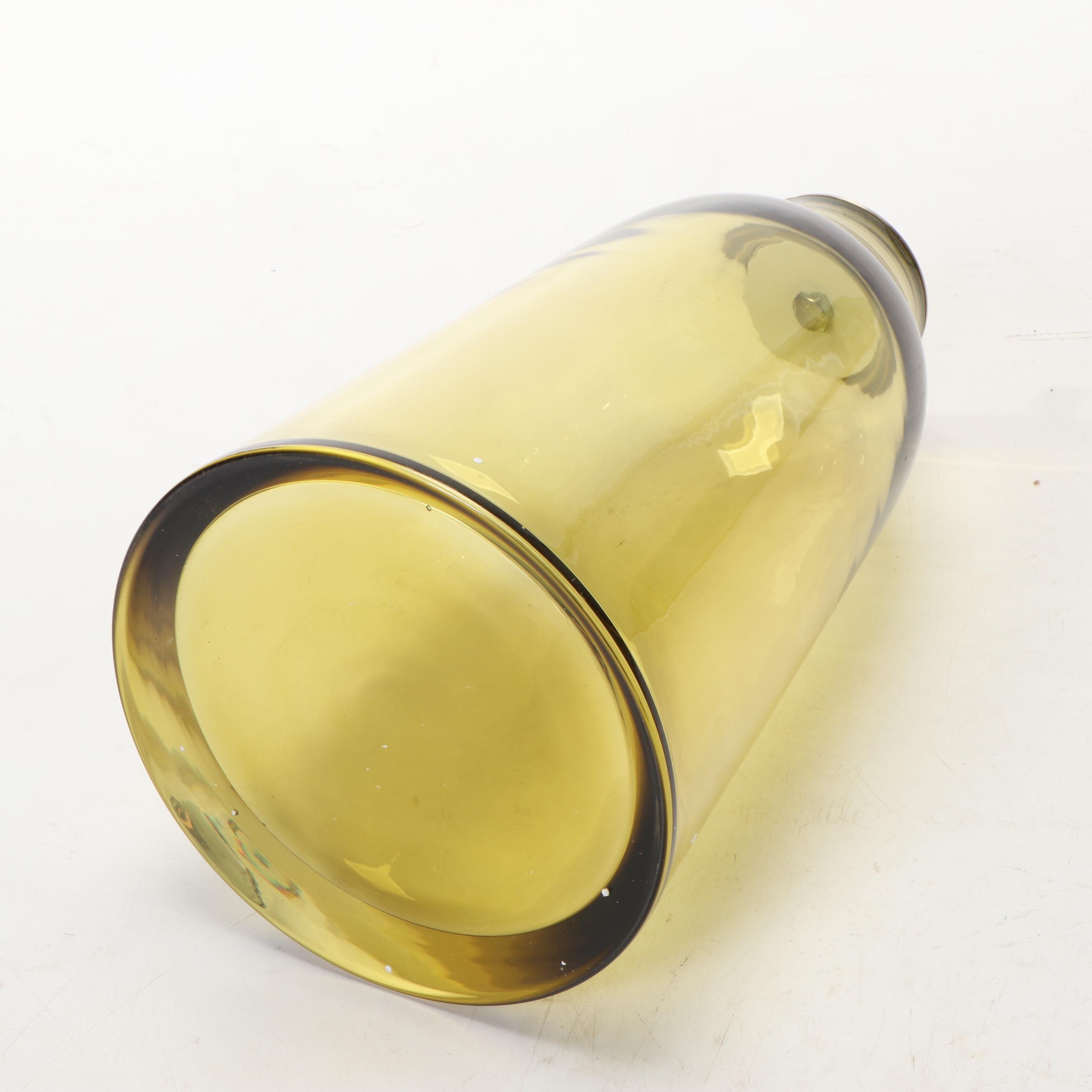 Modern Brass and Glass Side Table