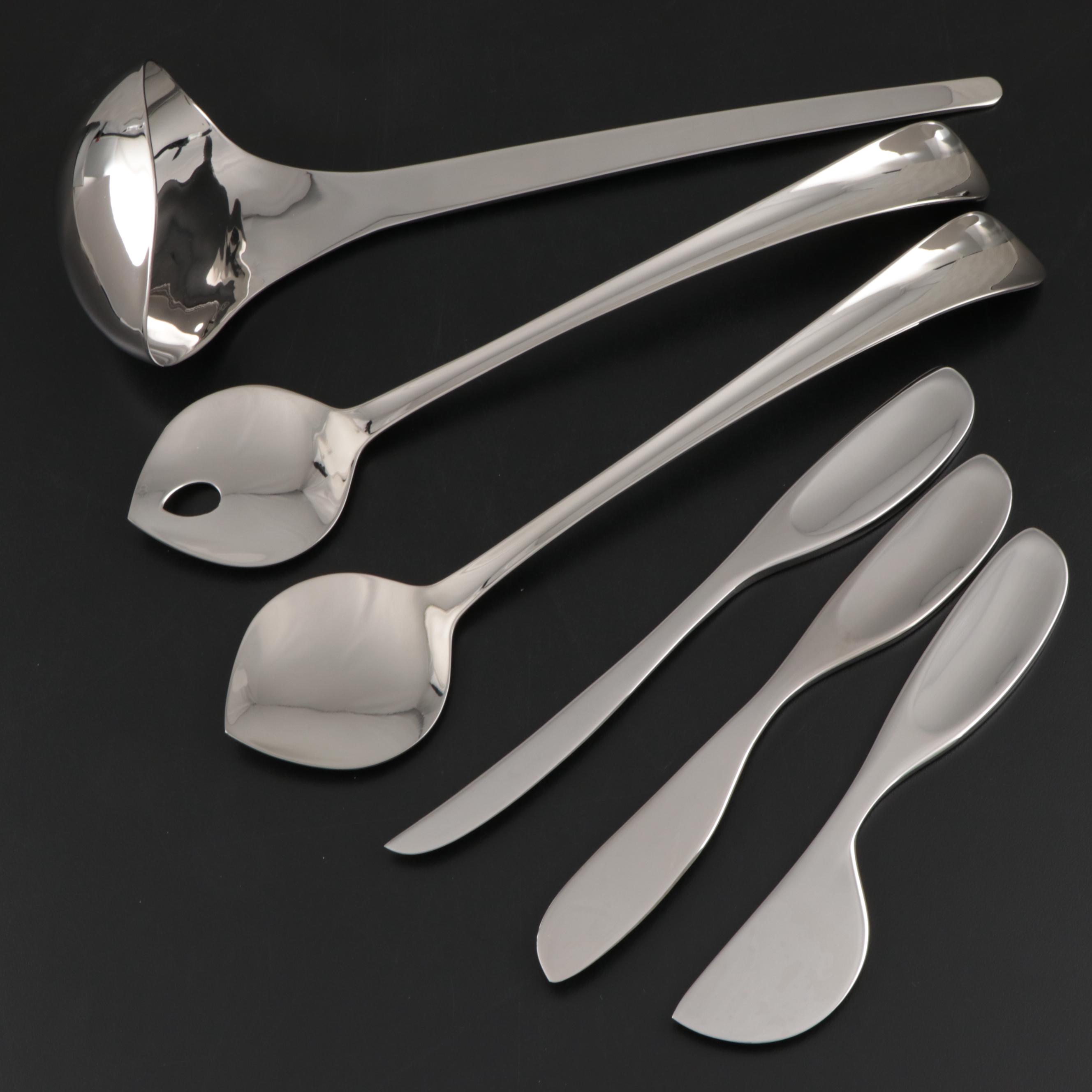 Georg Jensen "Duo" Salads Servers and Other Stainless Steel Serving Utensils