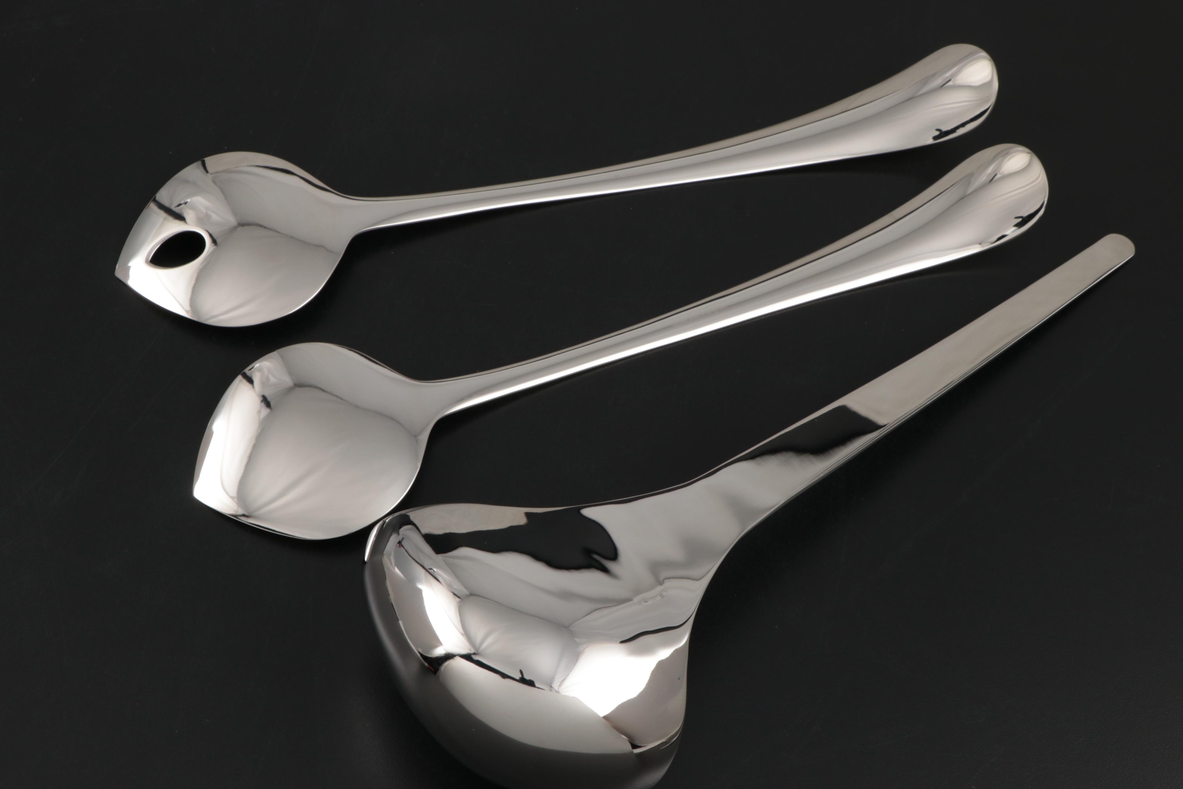 Georg Jensen "Duo" Salads Servers and Other Stainless Steel Serving Utensils