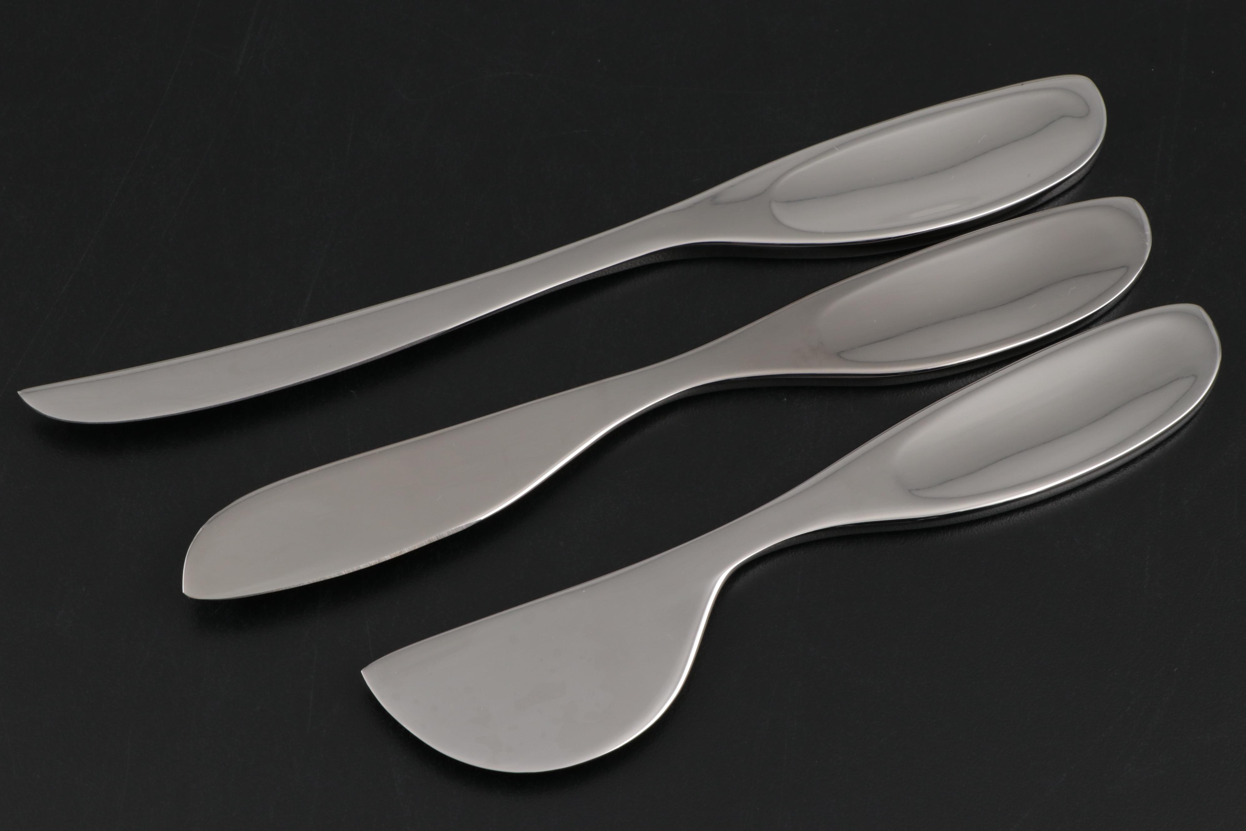 Georg Jensen "Duo" Salads Servers and Other Stainless Steel Serving Utensils
