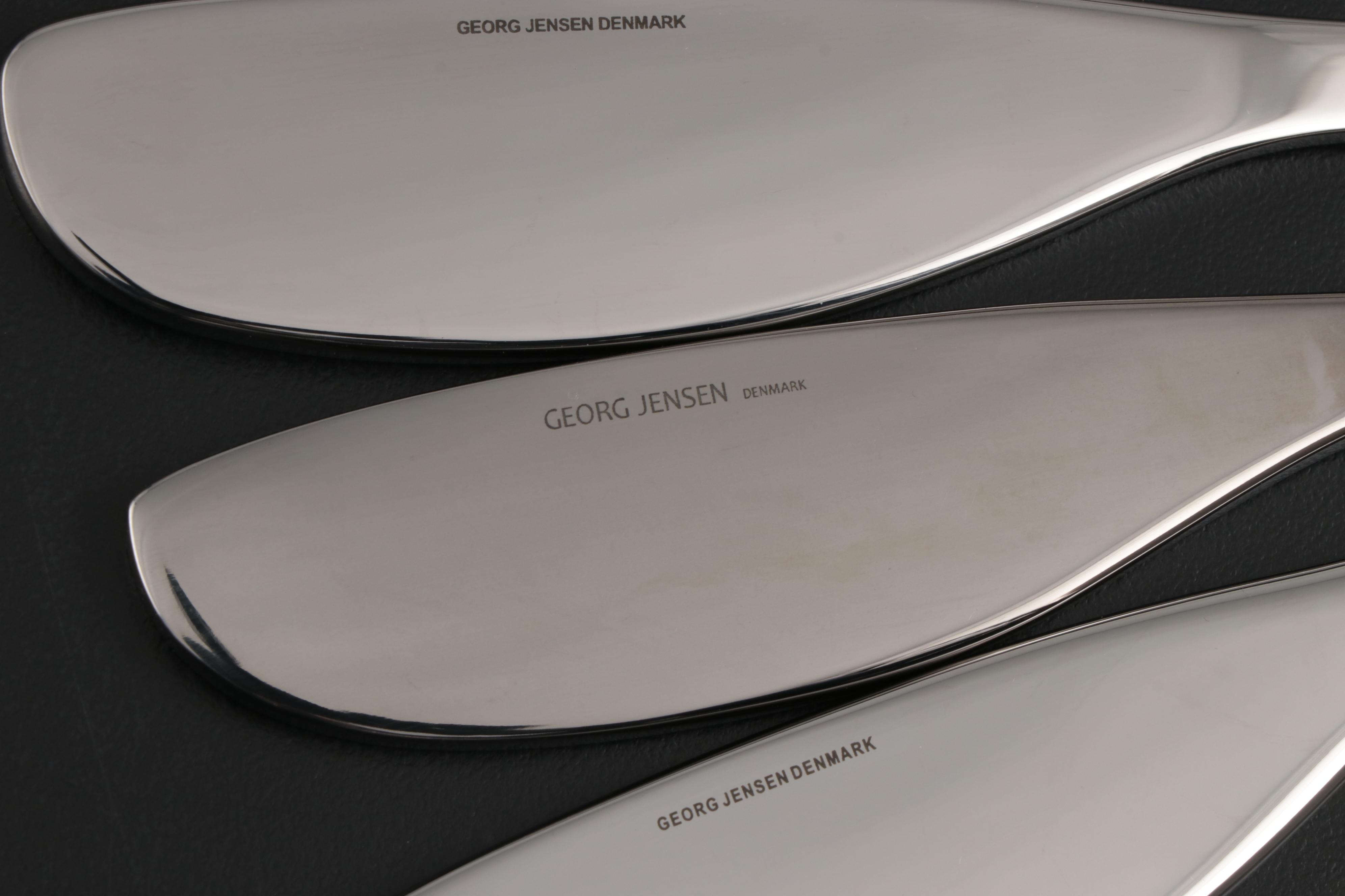 Georg Jensen "Duo" Salads Servers and Other Stainless Steel Serving Utensils