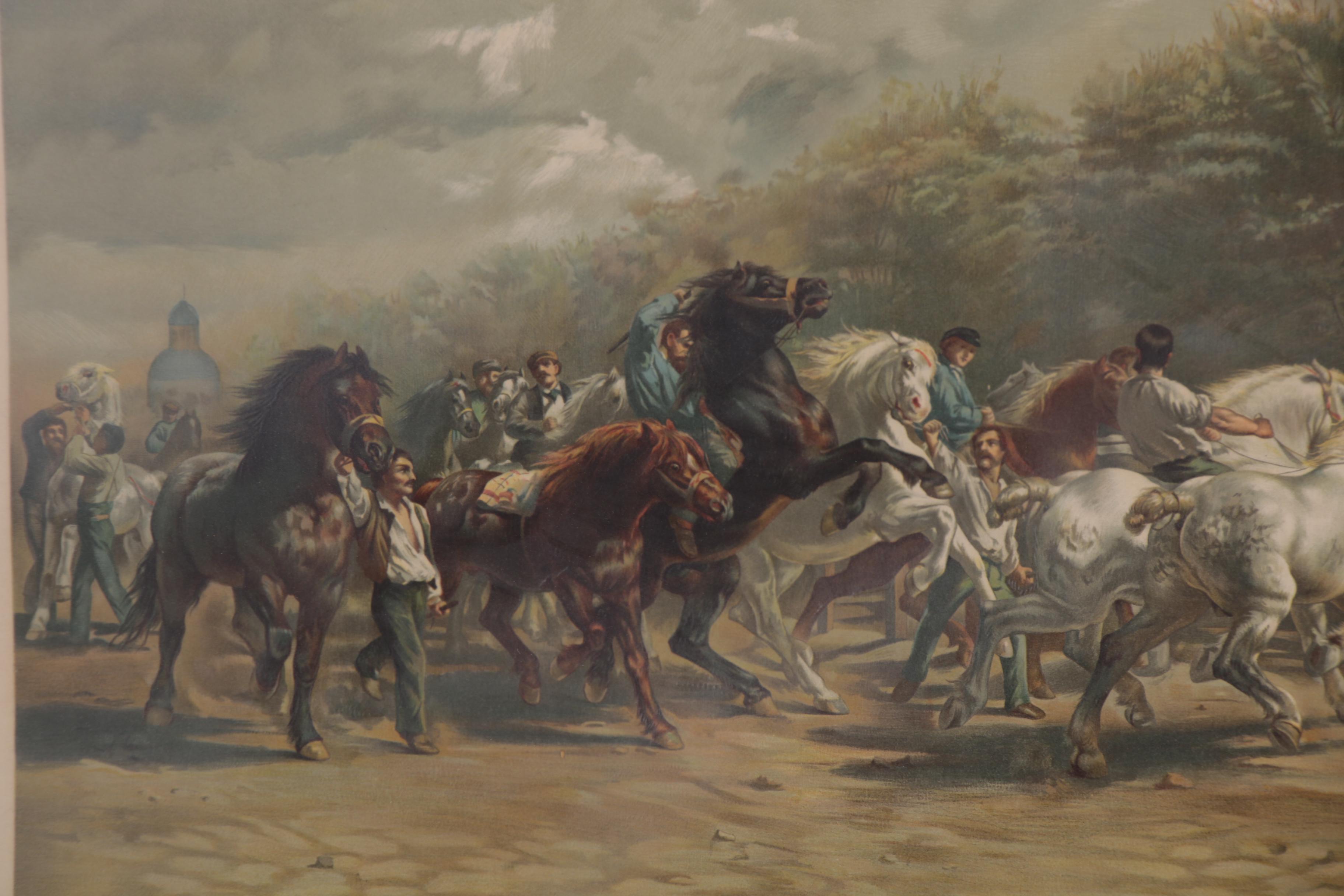 Lithograph after Rosa Bonheur "The Horse Fair," Late 20th Century