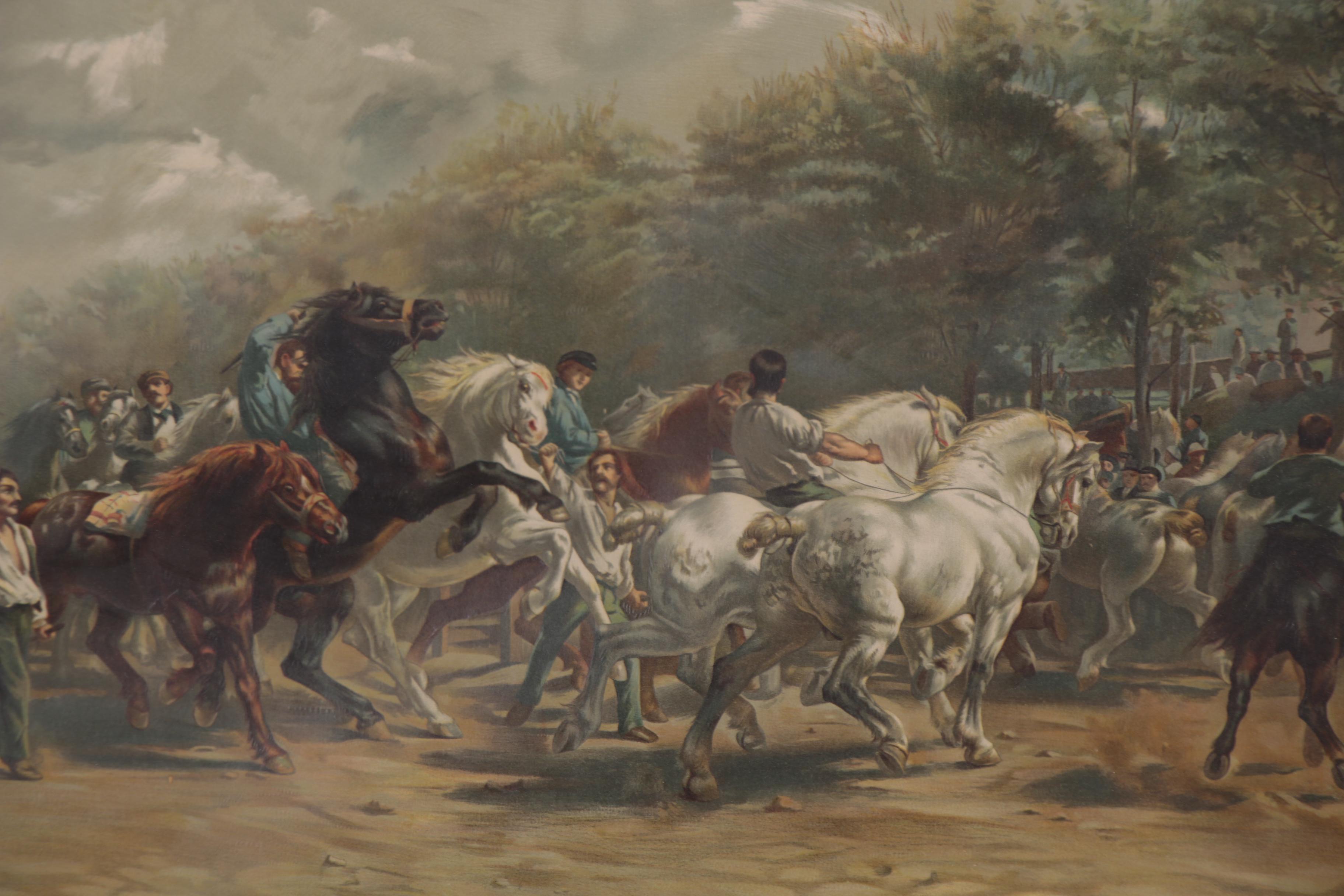 Lithograph after Rosa Bonheur "The Horse Fair," Late 20th Century