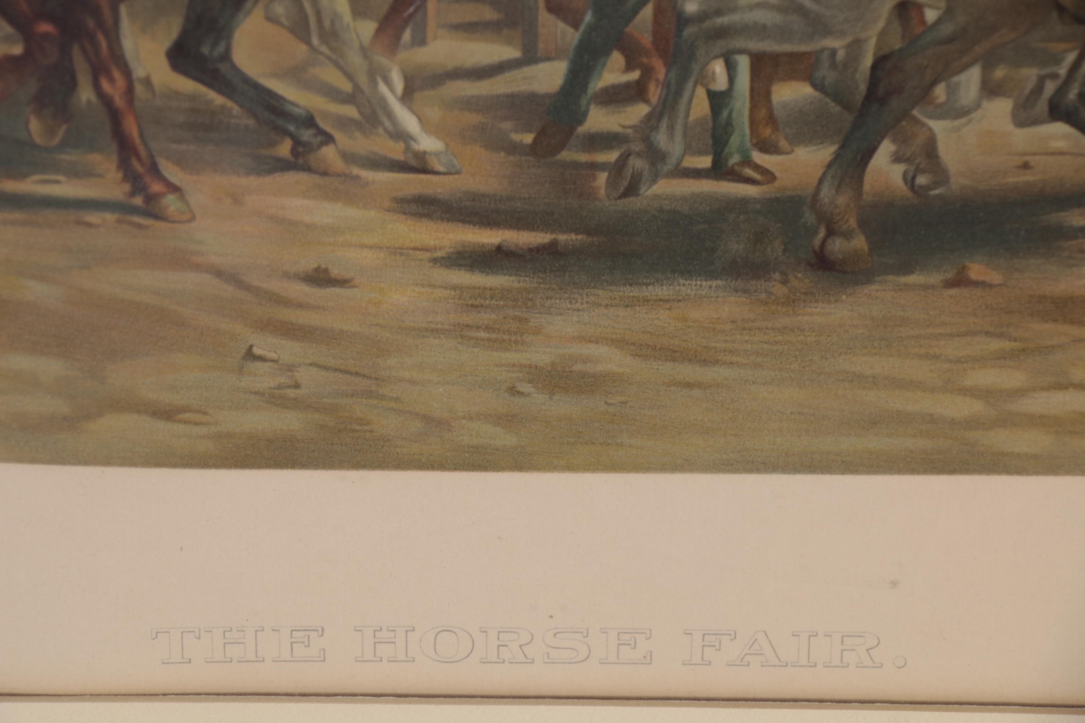 Lithograph after Rosa Bonheur "The Horse Fair," Late 20th Century