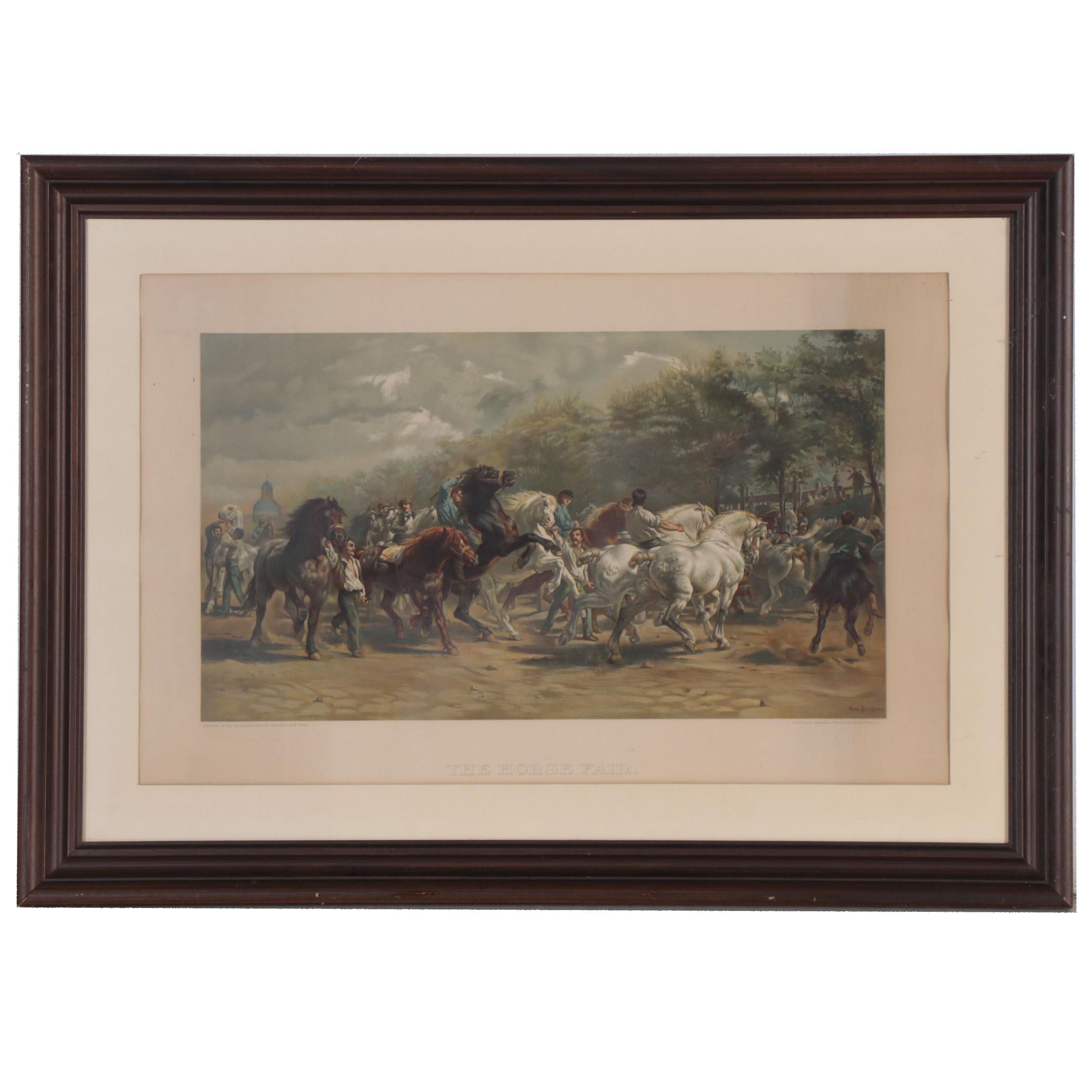 Lithograph after Rosa Bonheur "The Horse Fair," Late 20th Century