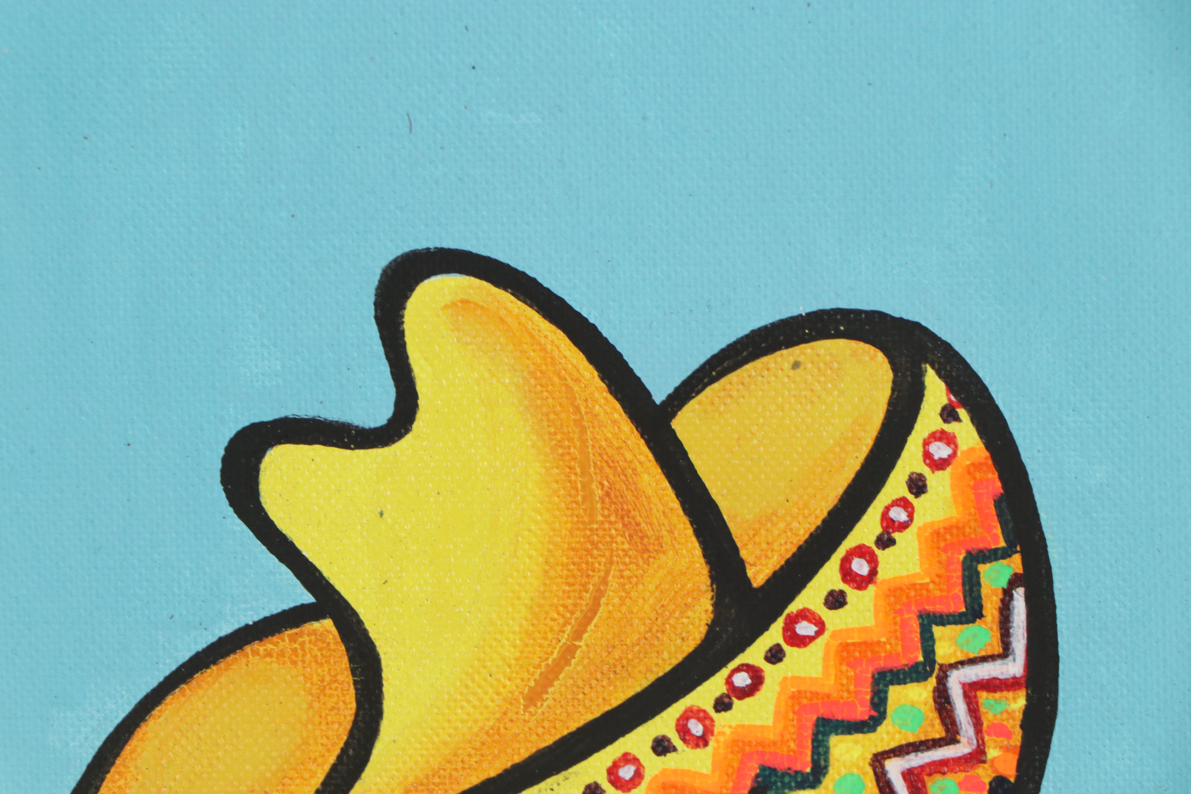 Xavier Cugat Oil Painting of Figure with Watermelons, Mid 20th Century