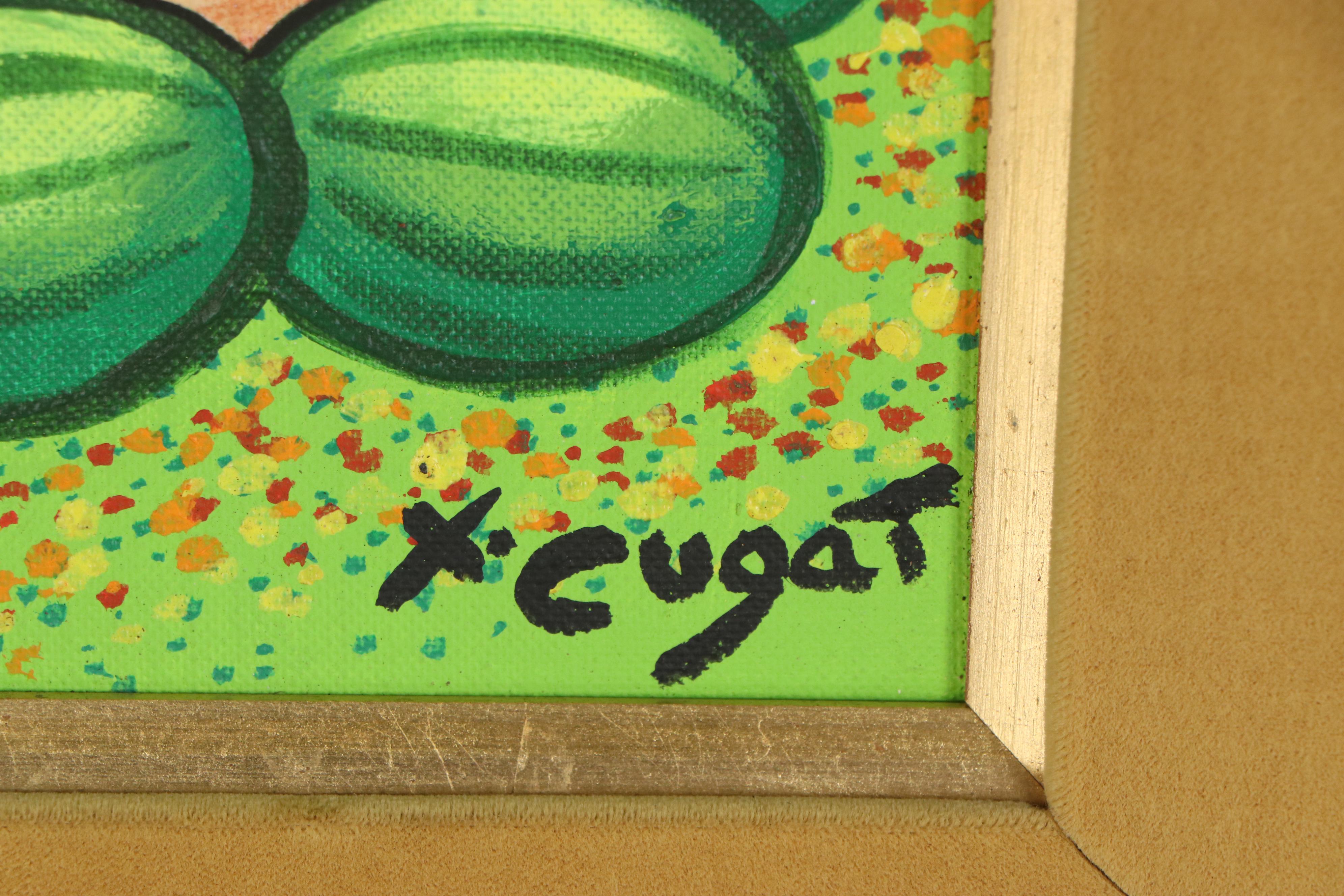 Xavier Cugat Oil Painting of Figure with Watermelons, Mid 20th Century