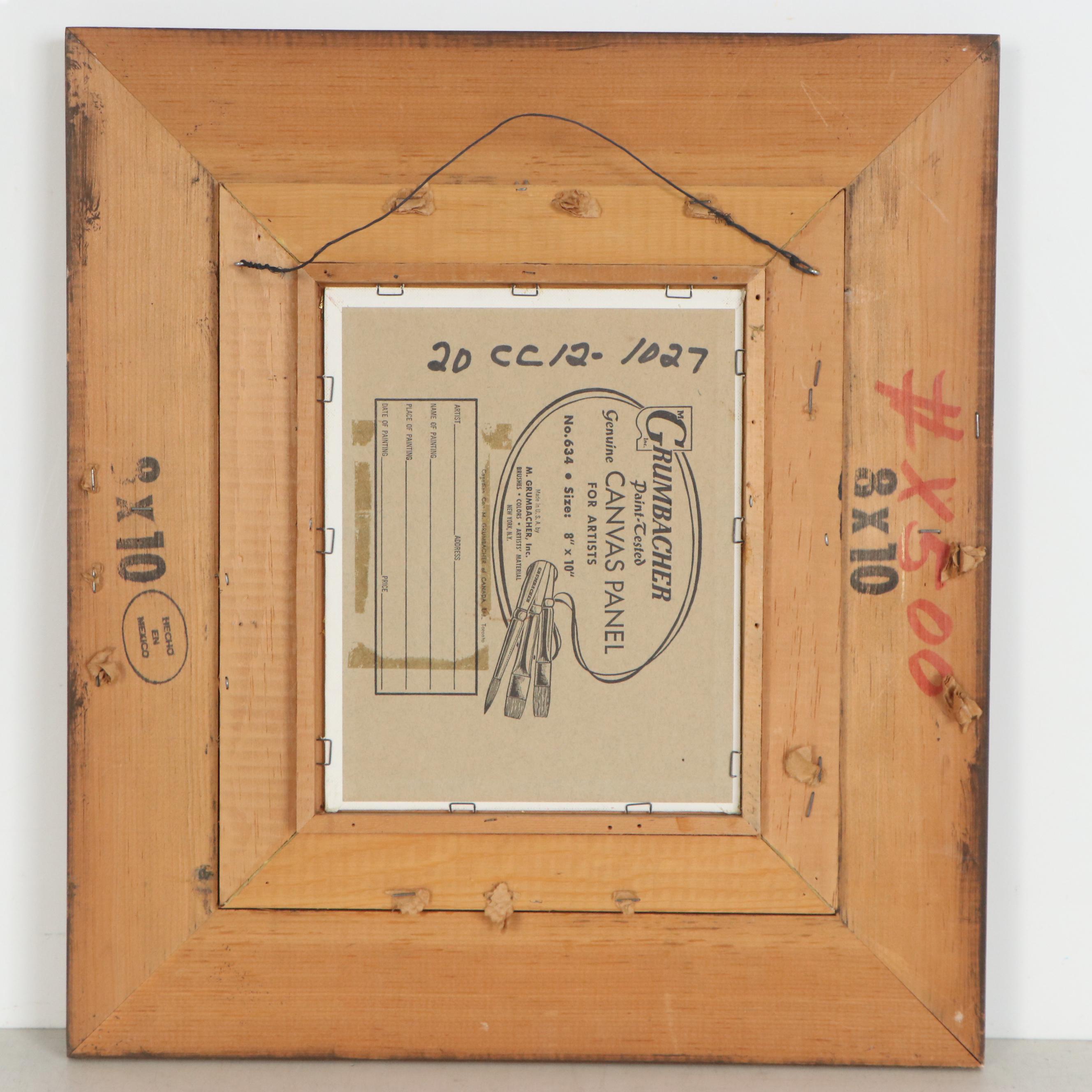 Xavier Cugat Oil Painting of Figure with Watermelons, Mid 20th Century