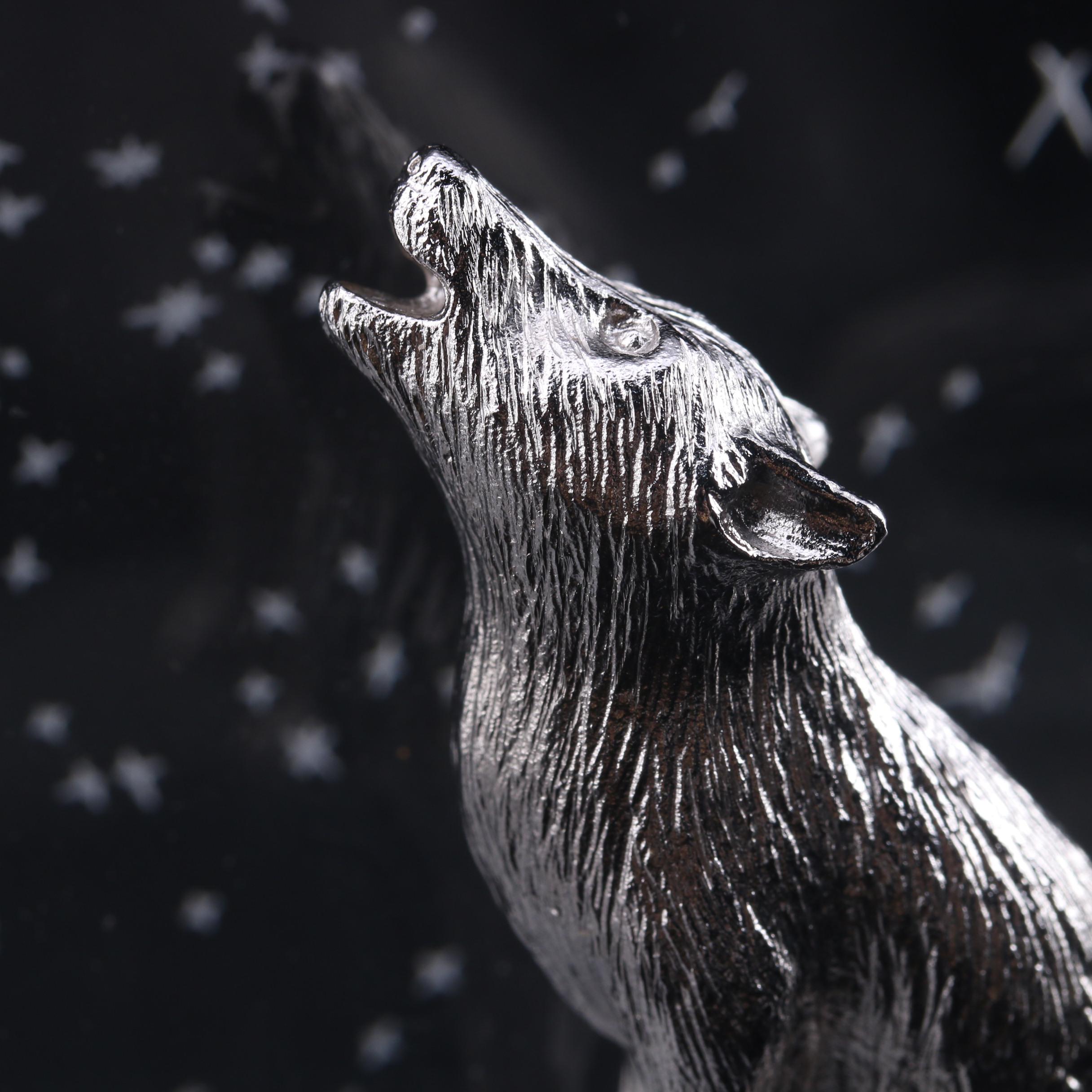 James Houston for Steuben "Wilderness Serenade" Art Glass Figurine