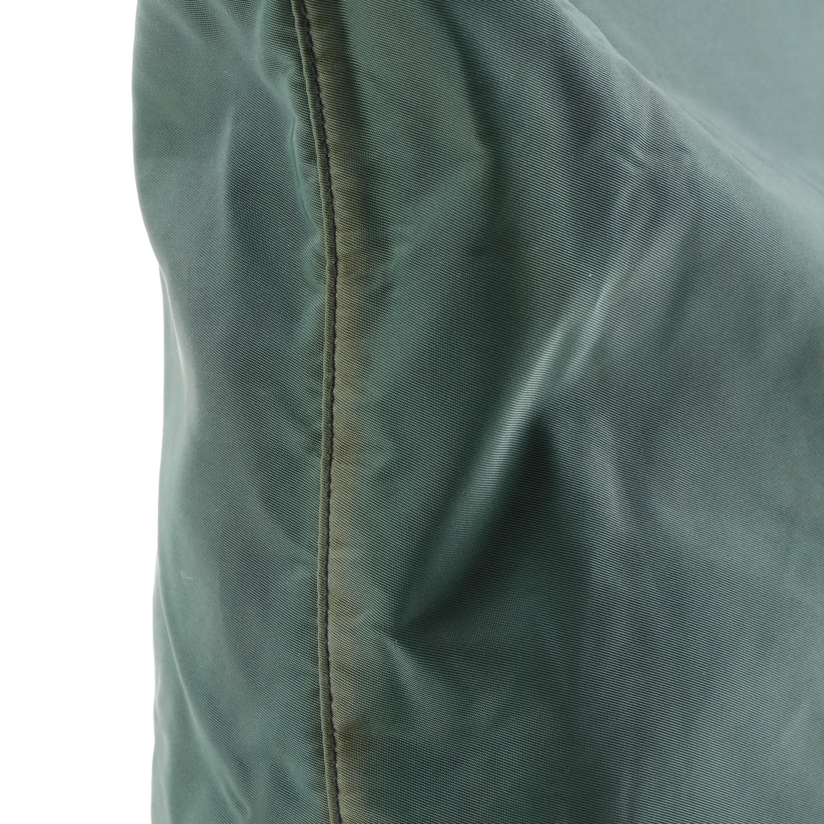 Prada Hunter Green Nylon Tote Bag