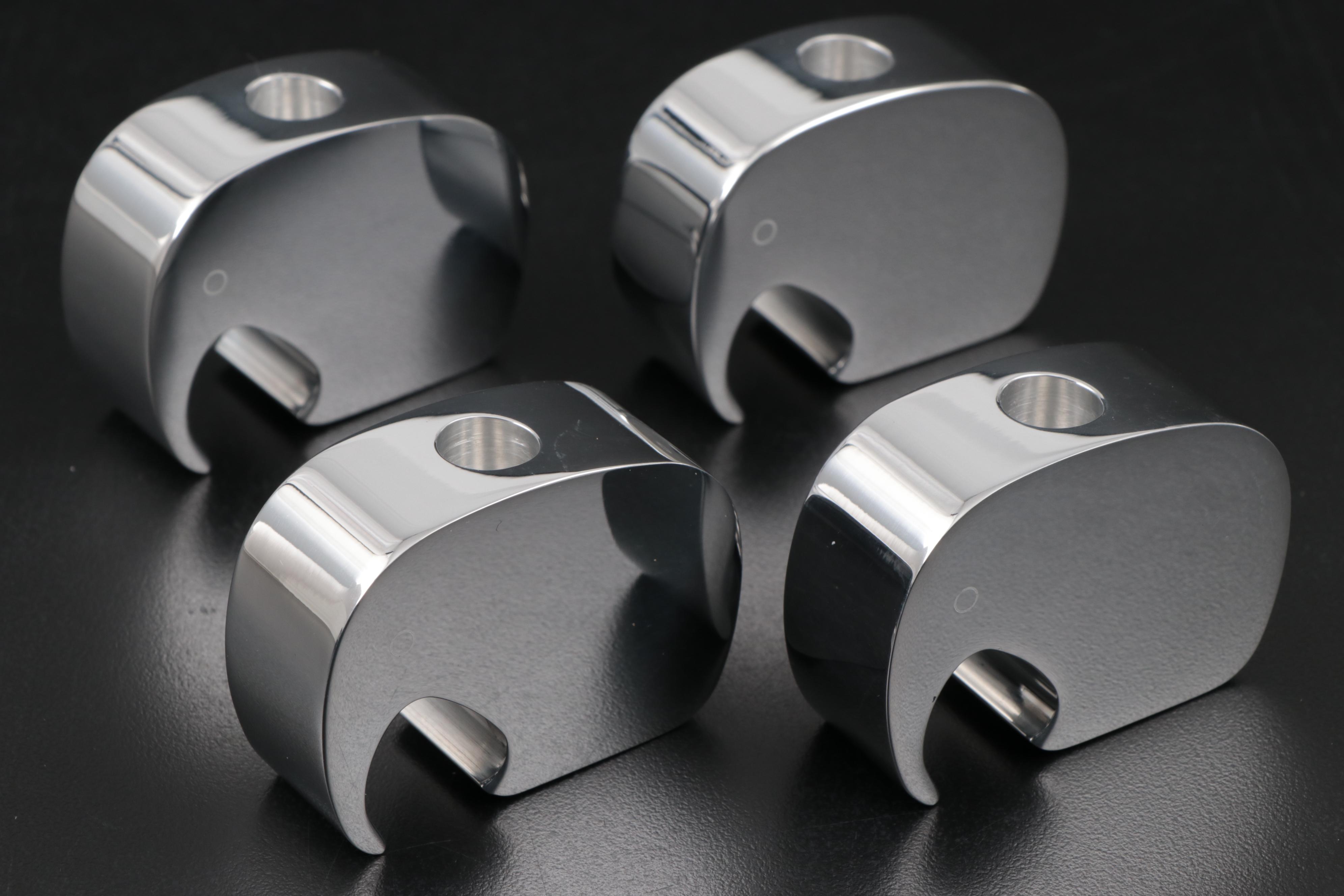 Georg Jensen Oak Elephant Figurine and Stainless Steel Candle Holders