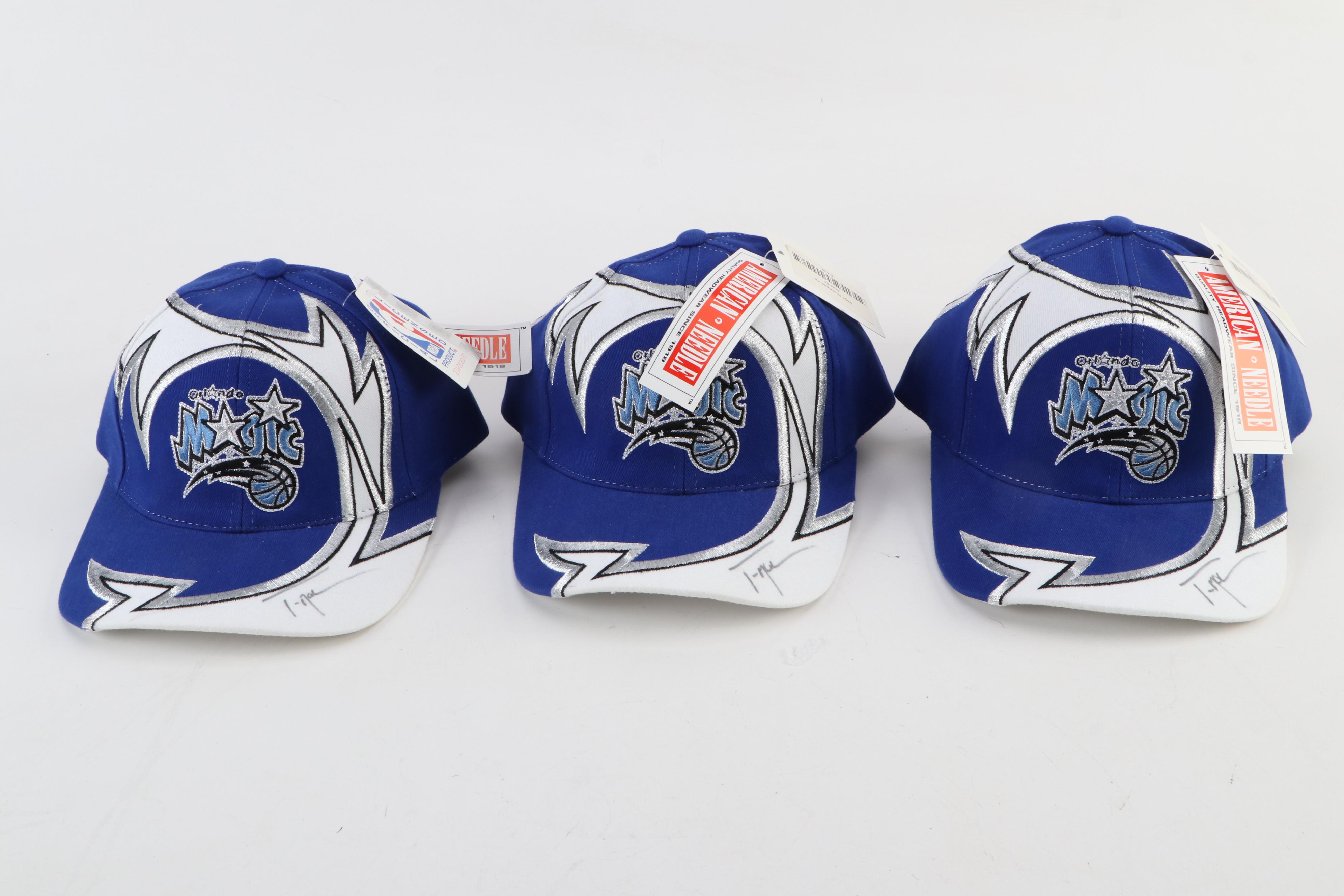 2000-2004 Tracy McGrady #1 Signed Orlando Magic Signed NBA Logo Basketball Caps