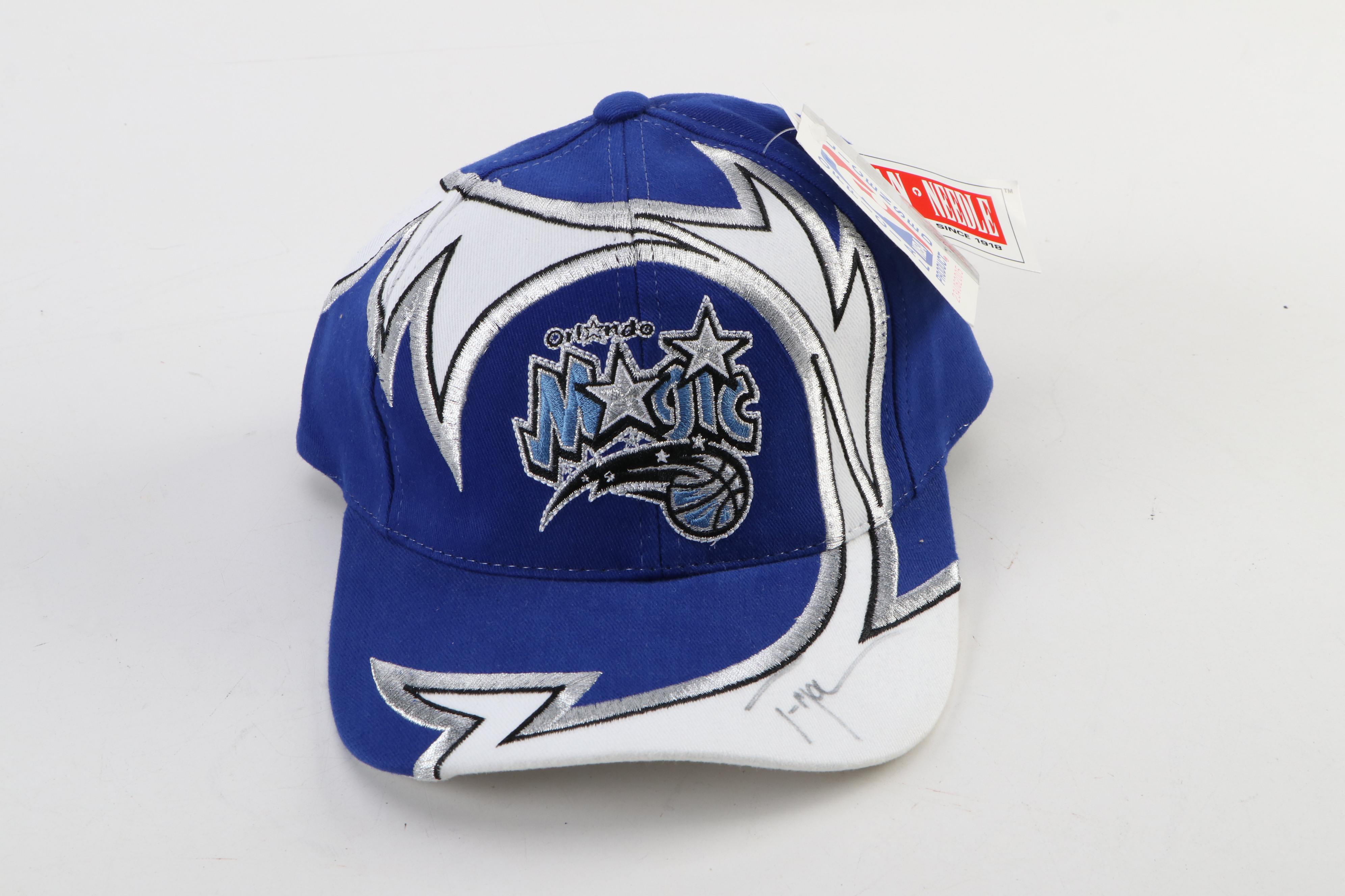 2000-2004 Tracy McGrady #1 Signed Orlando Magic Signed NBA Logo Basketball Caps