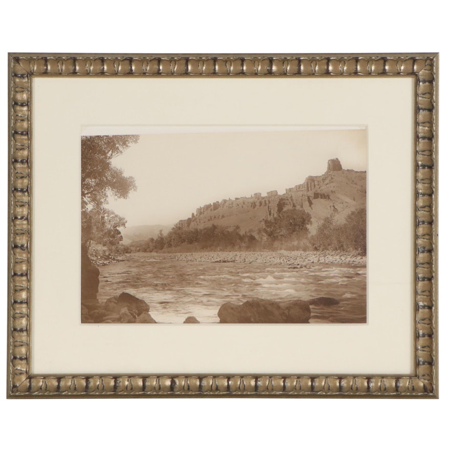 Jack Ellis Haynes Large-Format Photograph "Holy City, Shoshone River"