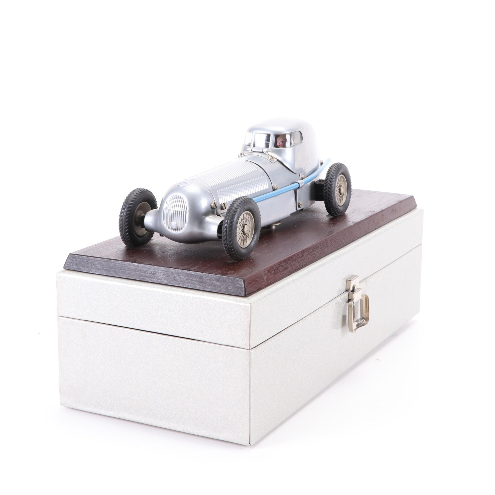 Diecast Cars Including Marklin Mercedes and Wilbur Share Aluminum Indy Car