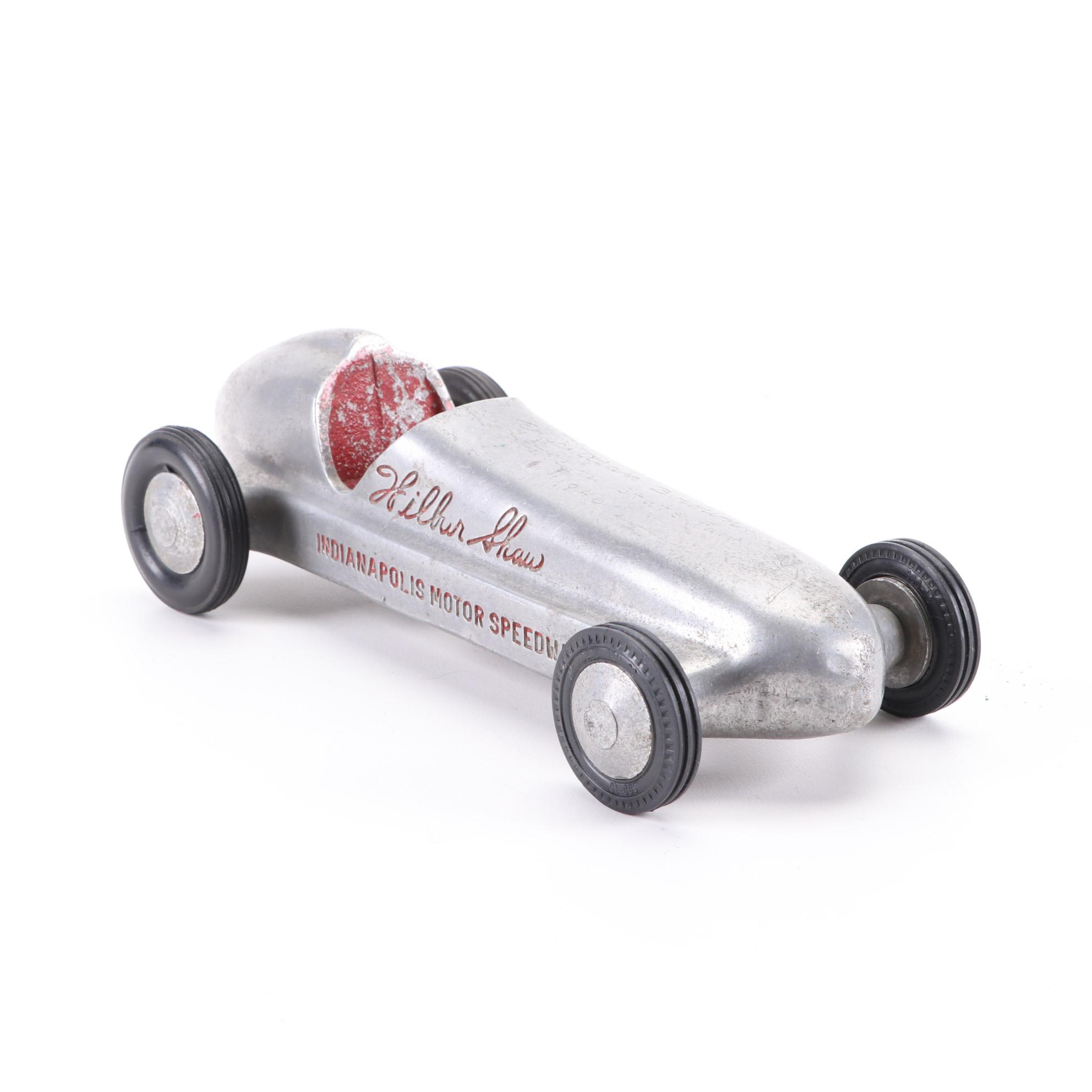 Diecast Cars Including Marklin Mercedes and Wilbur Share Aluminum Indy Car