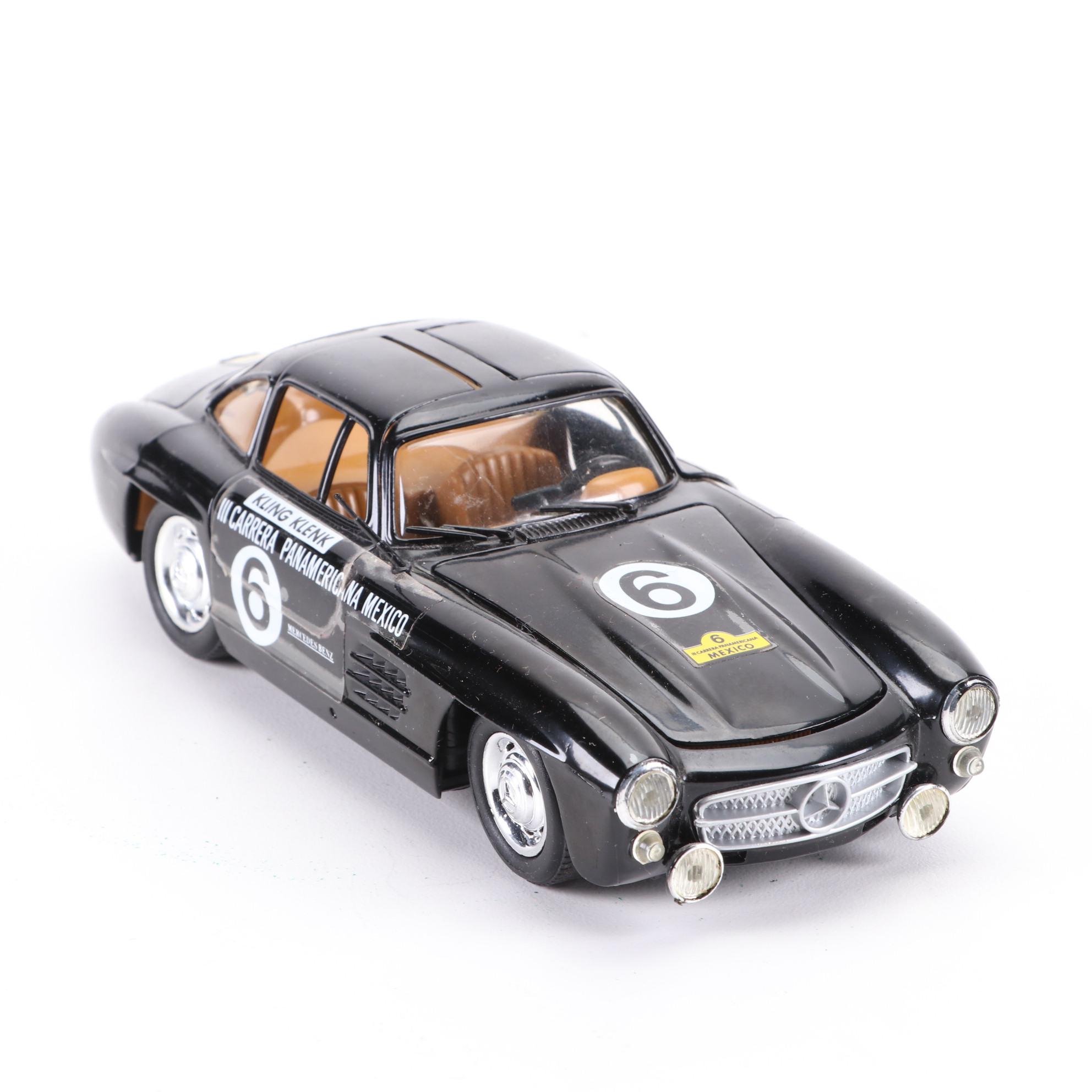 Diecast Cars Including Marklin Mercedes and Wilbur Share Aluminum Indy Car