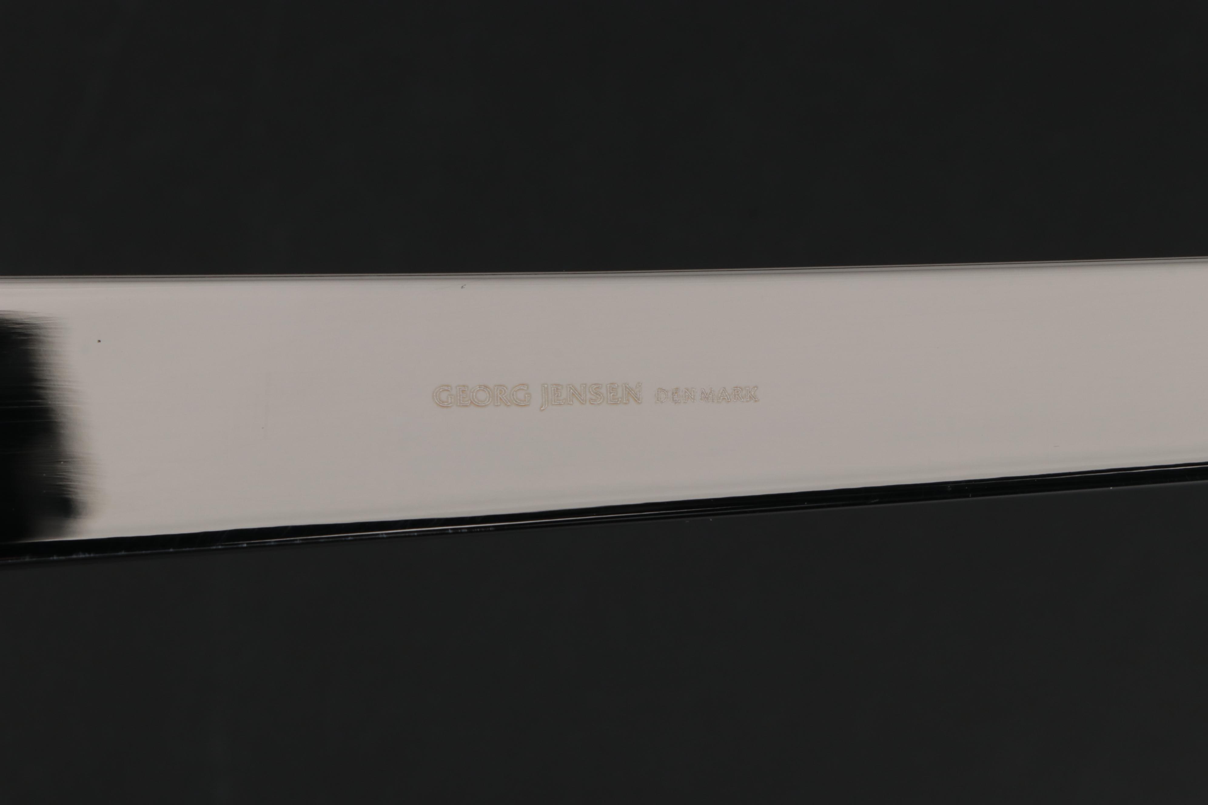 Georg Jensen Modern Stainless Steel Ladle and Cheese Knife Set