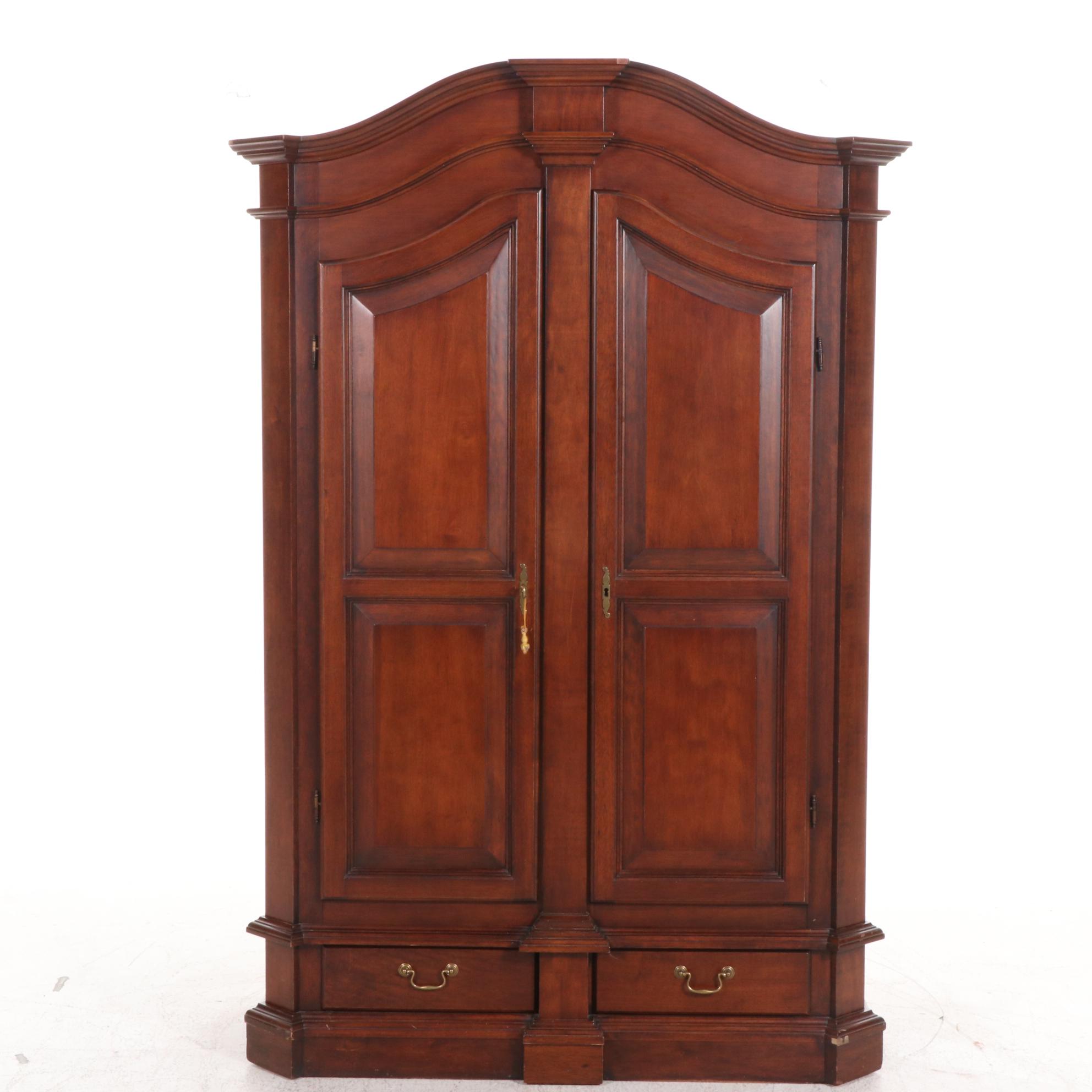 Selva Louis XIII Style Italian Walnut Armoire