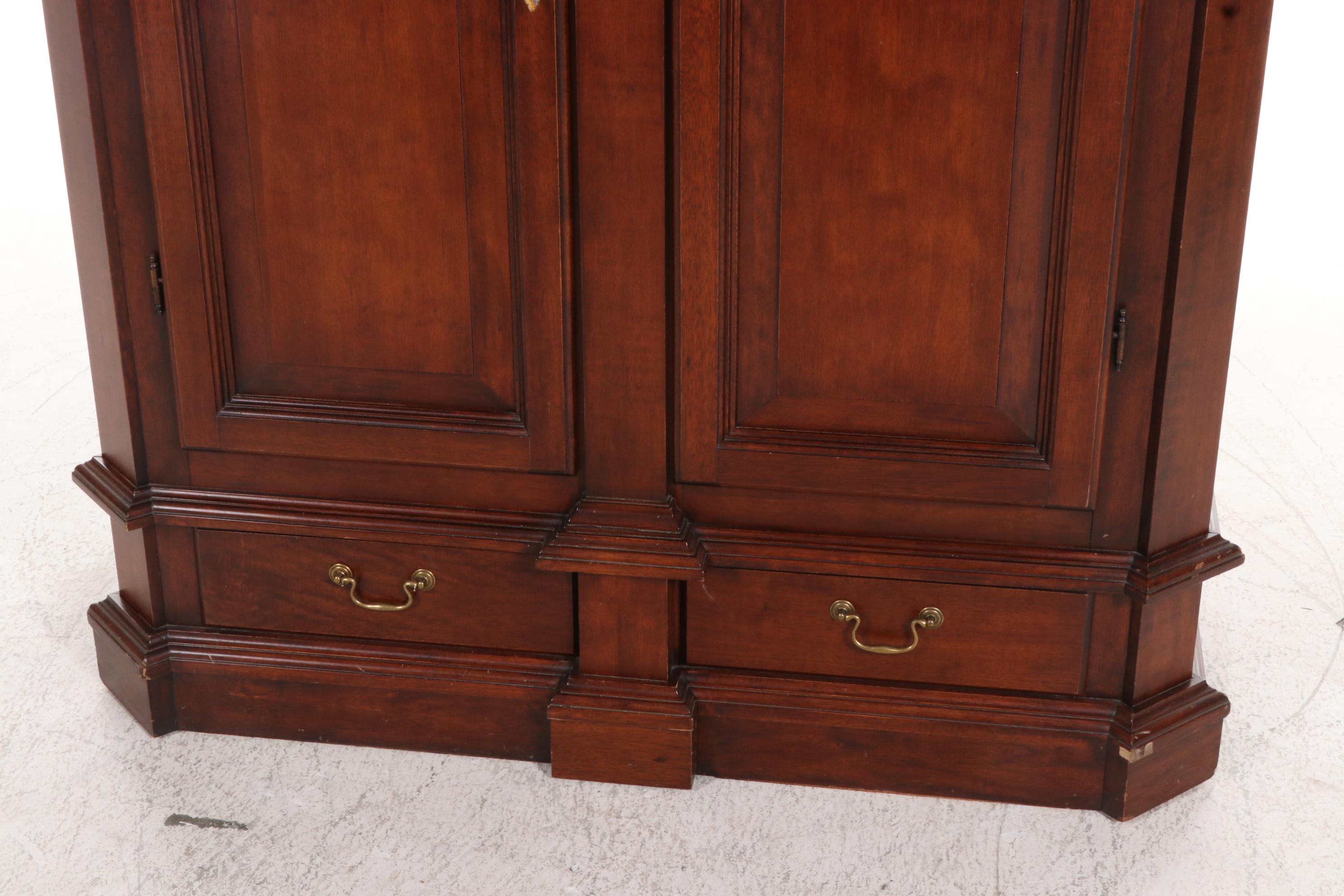 Selva Louis XIII Style Italian Walnut Armoire