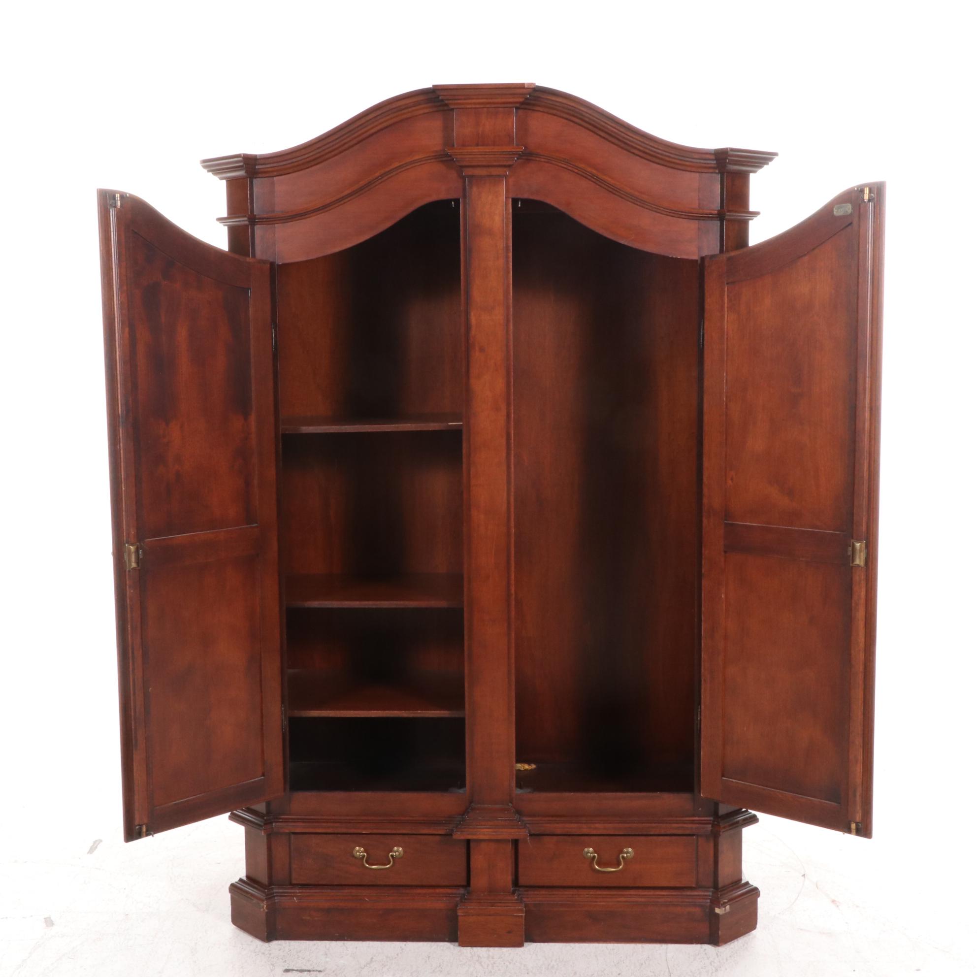 Selva Louis XIII Style Italian Walnut Armoire