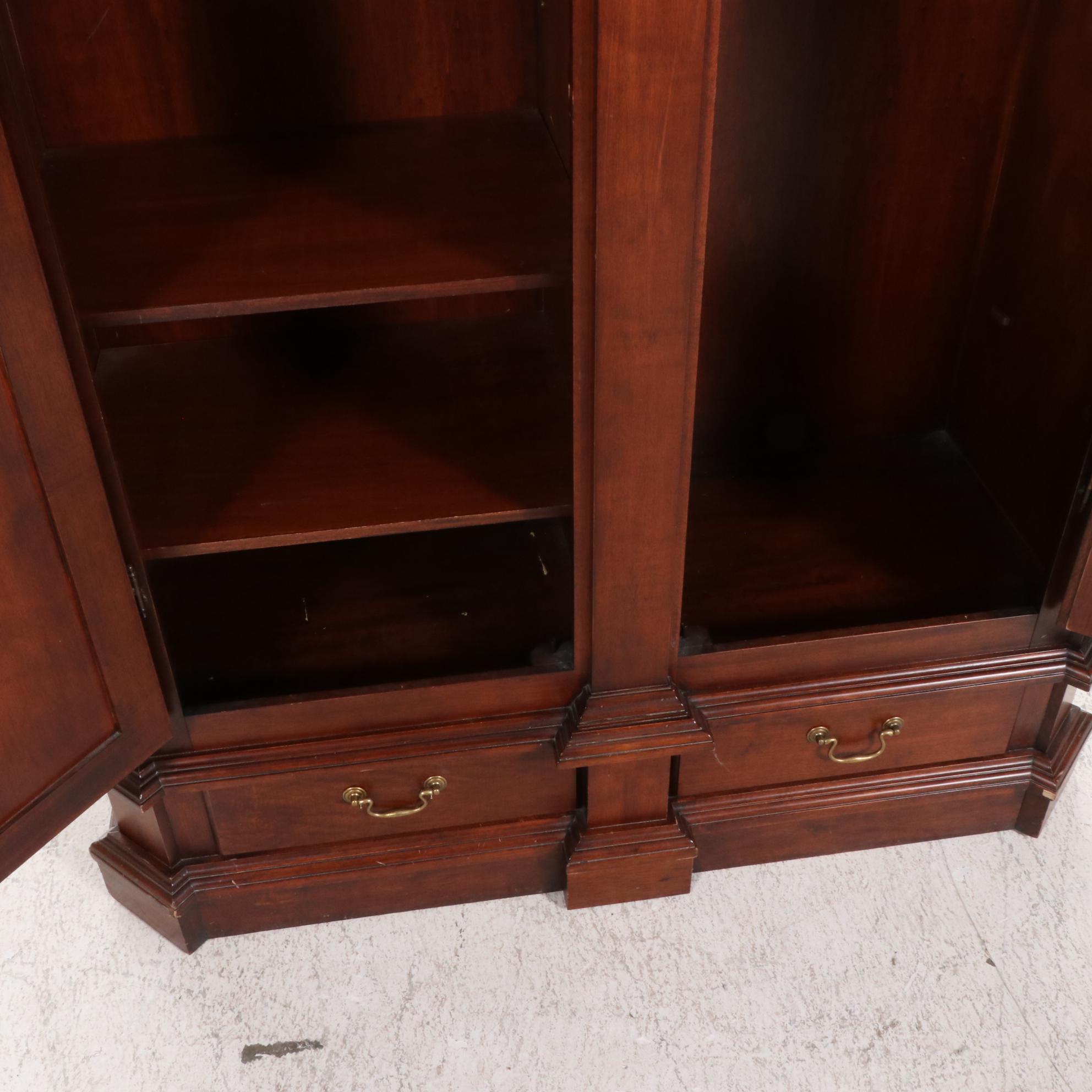 Selva Louis XIII Style Italian Walnut Armoire