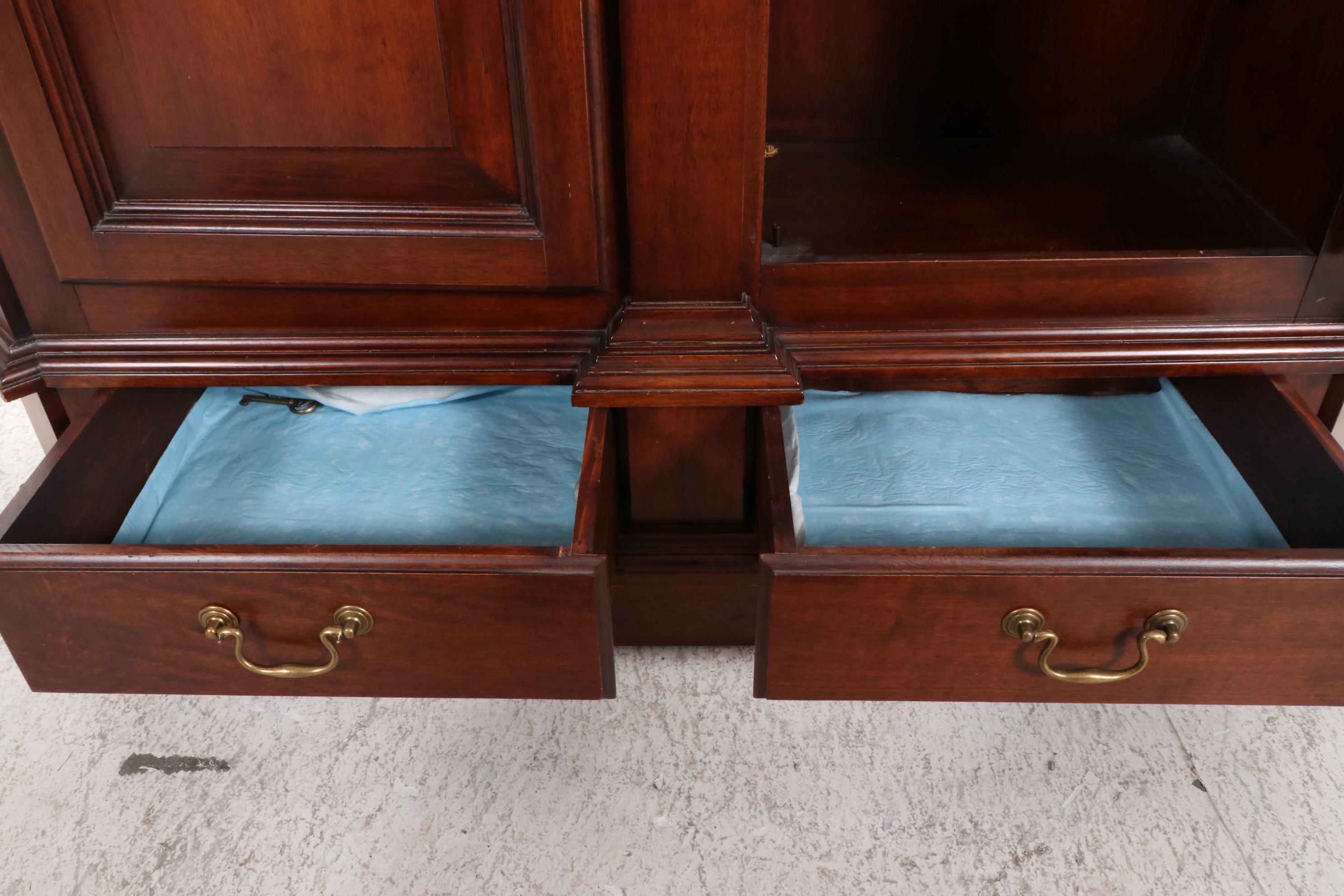 Selva Louis XIII Style Italian Walnut Armoire