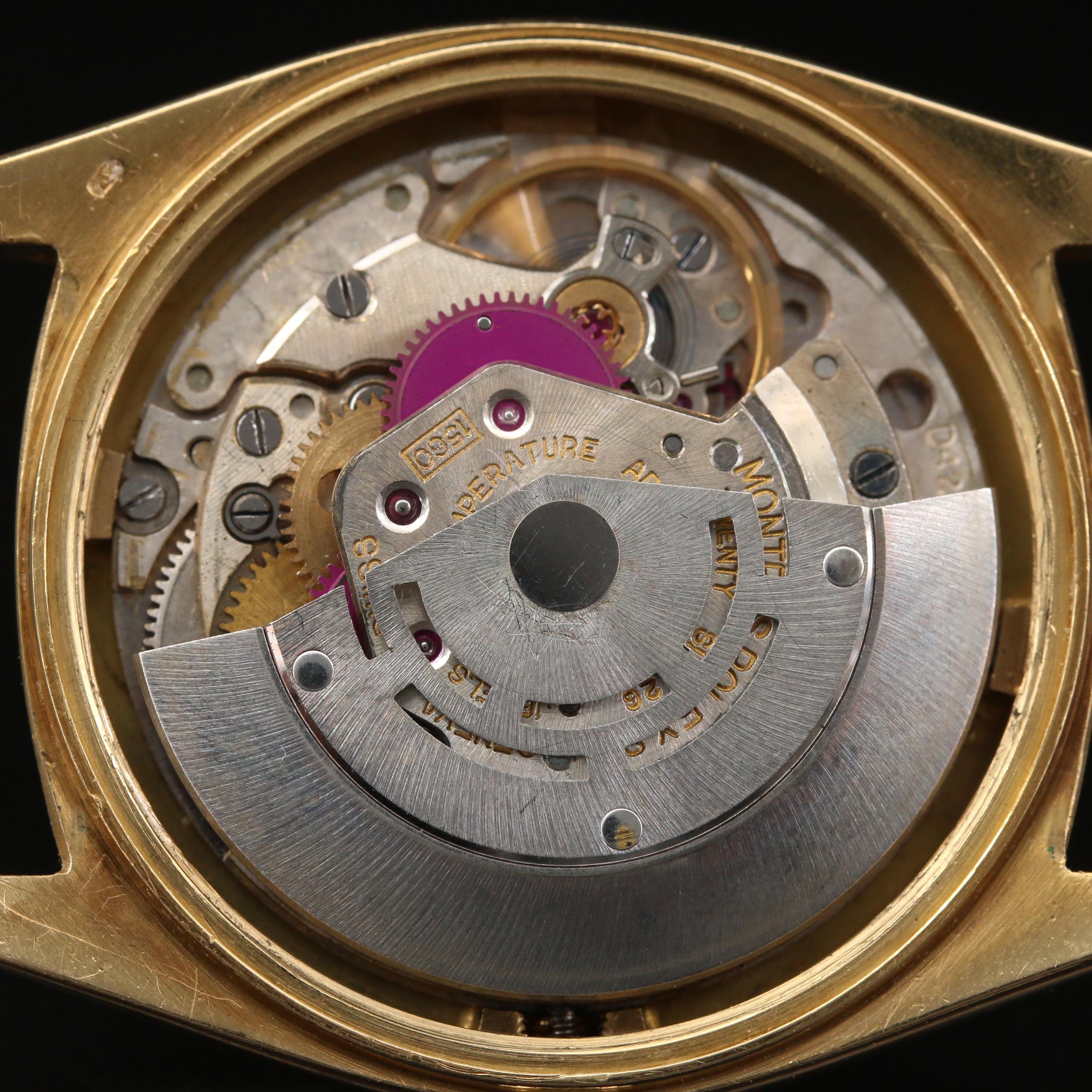 1962 Rolex Datejust 1601 18K Yellow Gold Automatic Watch