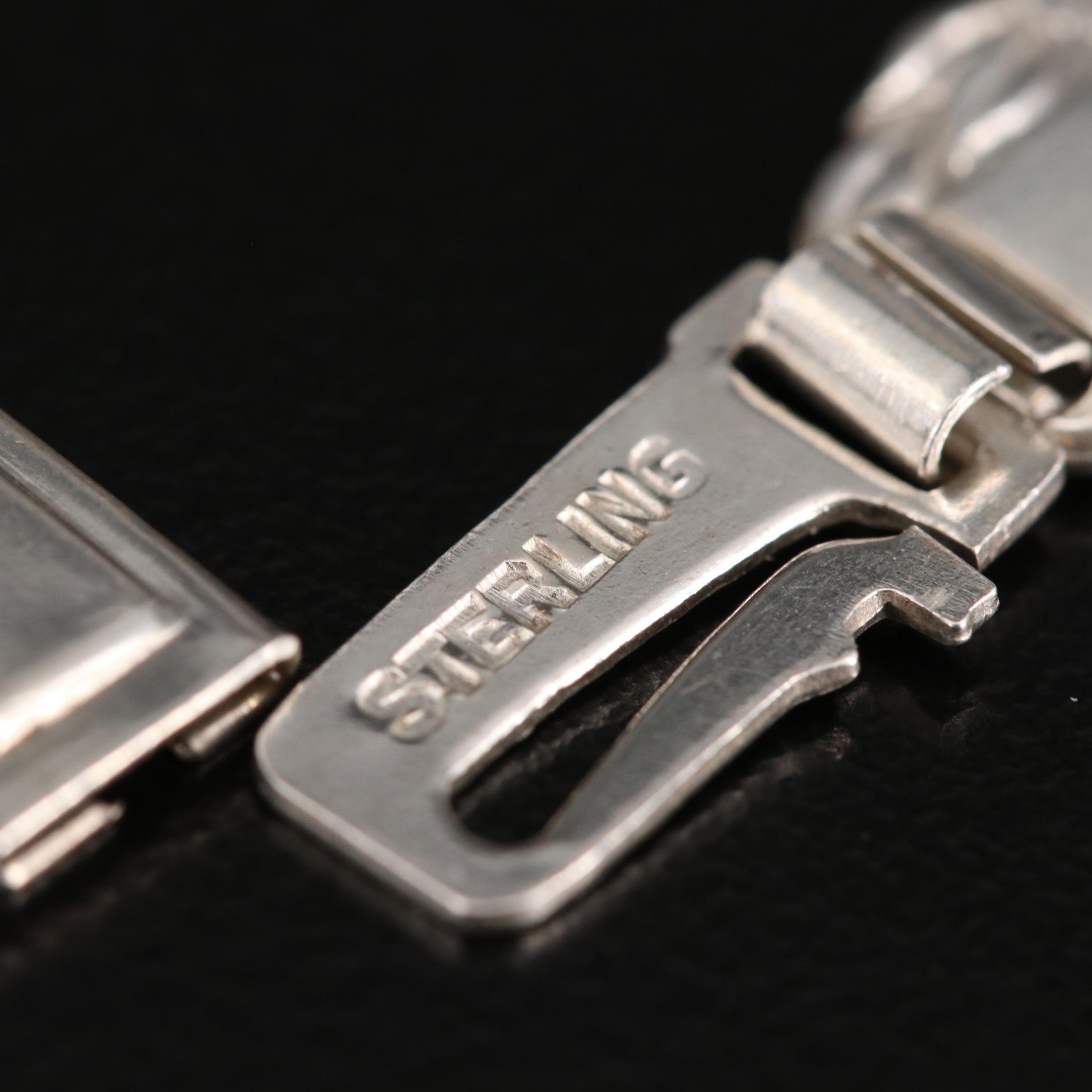 Vintage Sterling "Forget-Me-Not" Bracelet