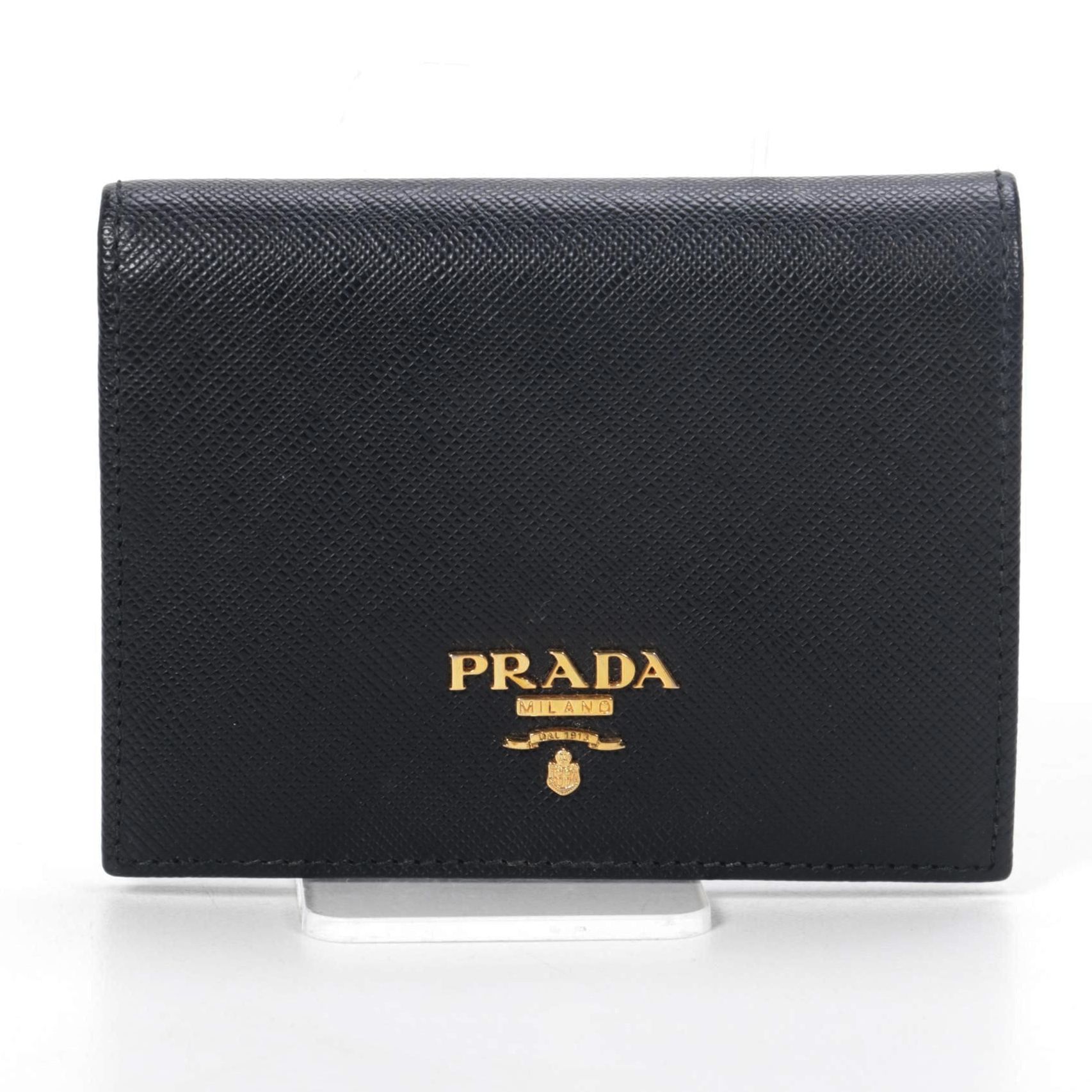 Prada Bifold Wallet in Black Saffiano Leather