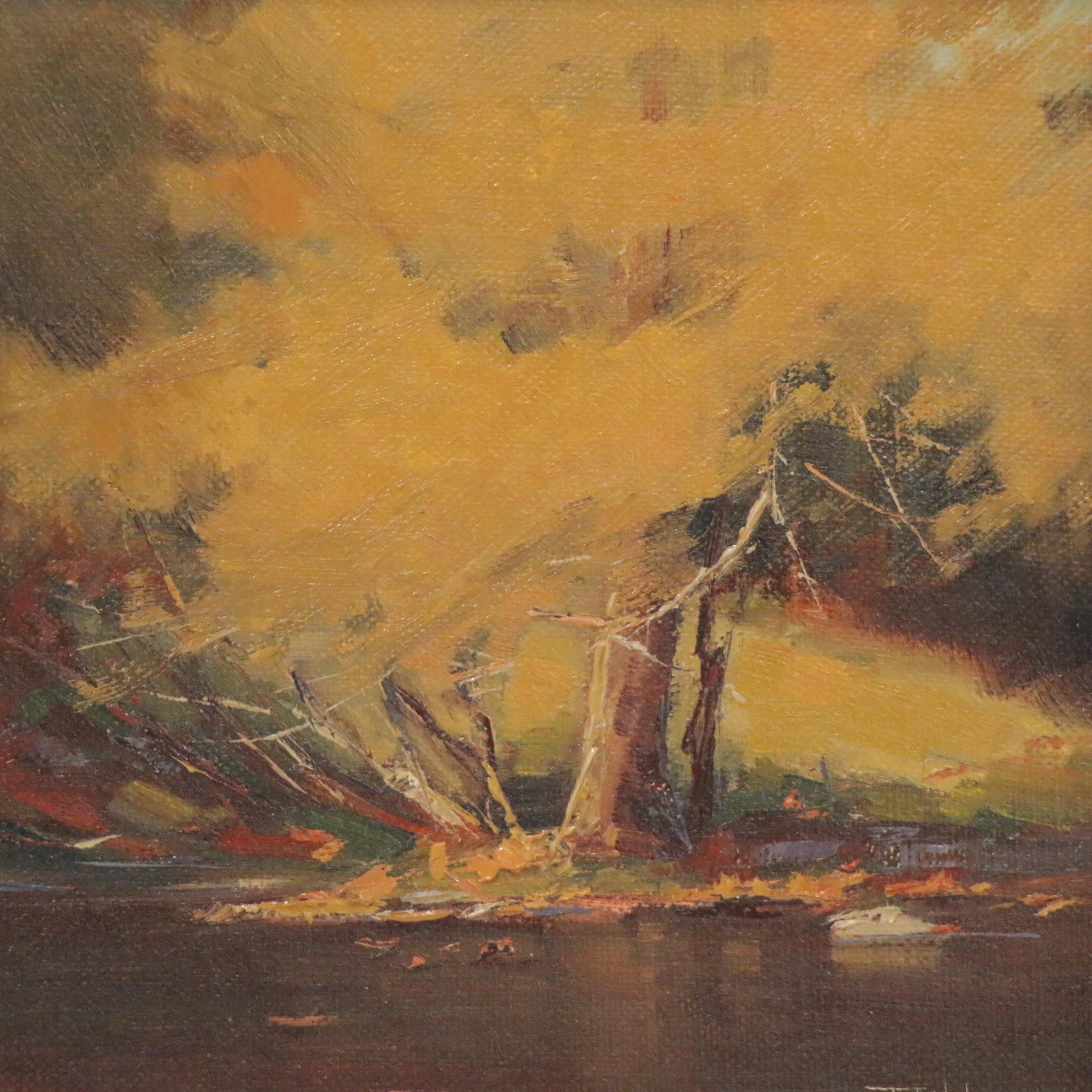 Bill Fletcher Oil Painting "Kentucky Gold," 21st Century