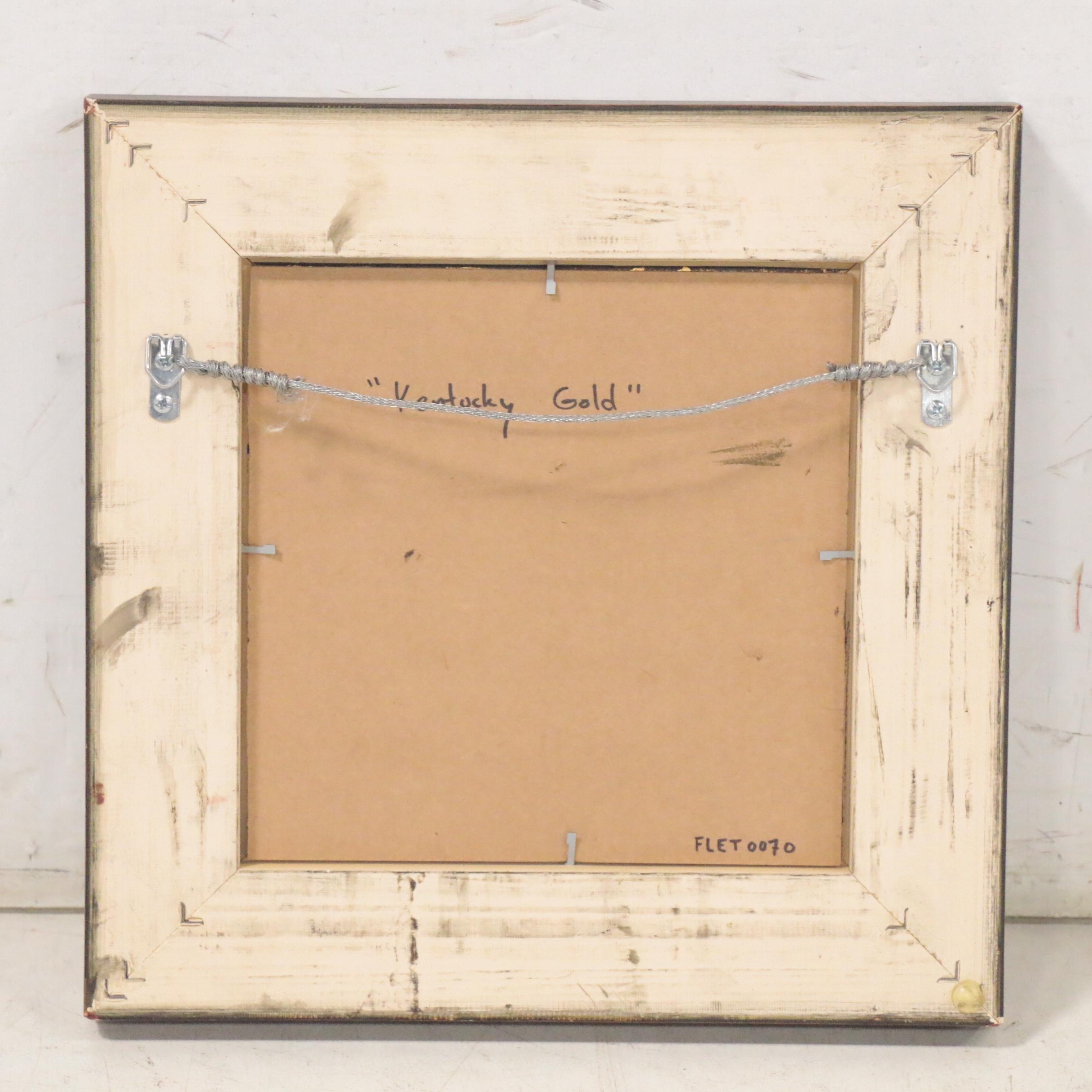 Bill Fletcher Oil Painting "Kentucky Gold," 21st Century