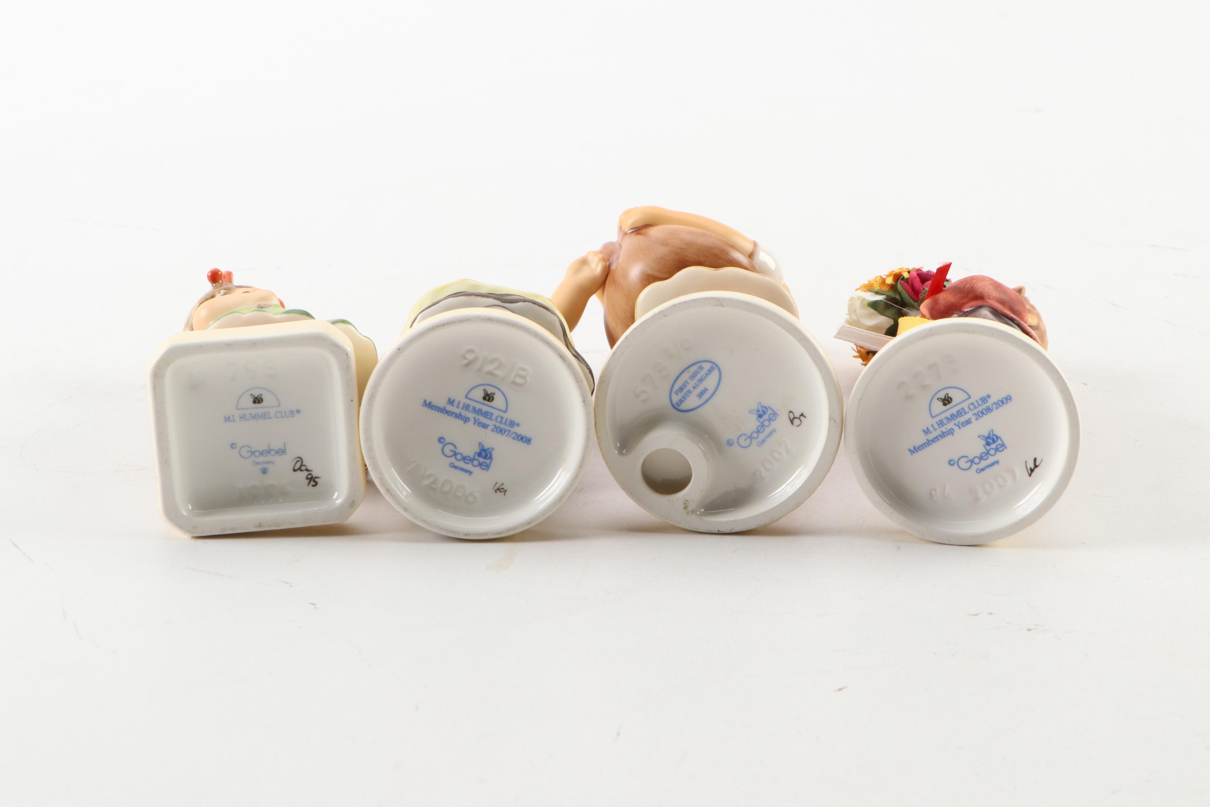 Goebel M.I. Hummel Hand-Painted Porcelain Figurines, Including "Forever Yours"
