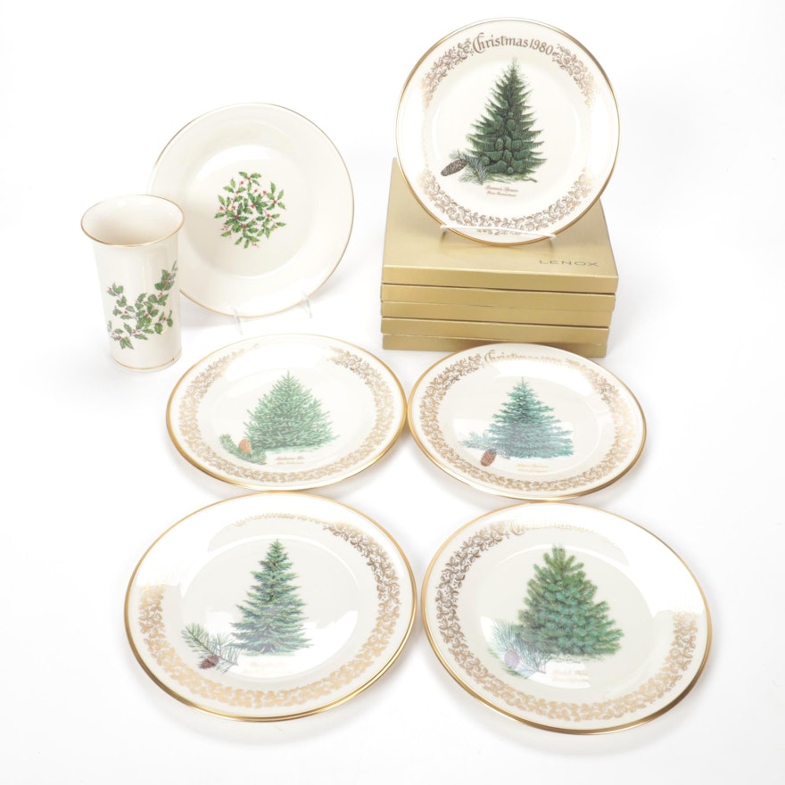 Lenox Limited Commemorative Issue Christmas Tree Plates 1976-1980, and more