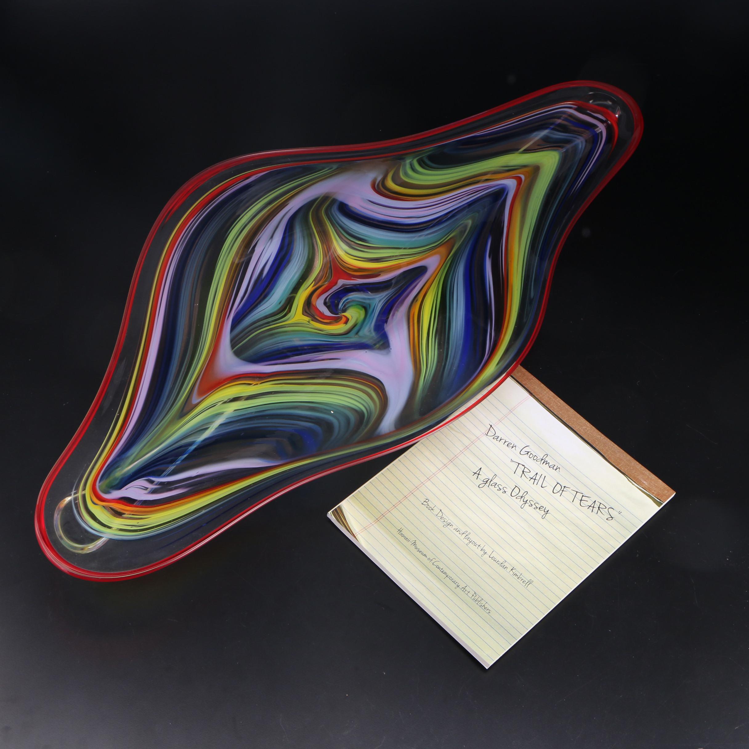 Darren Goodman Hand-Blown Glass Wall Sculpture, 2016