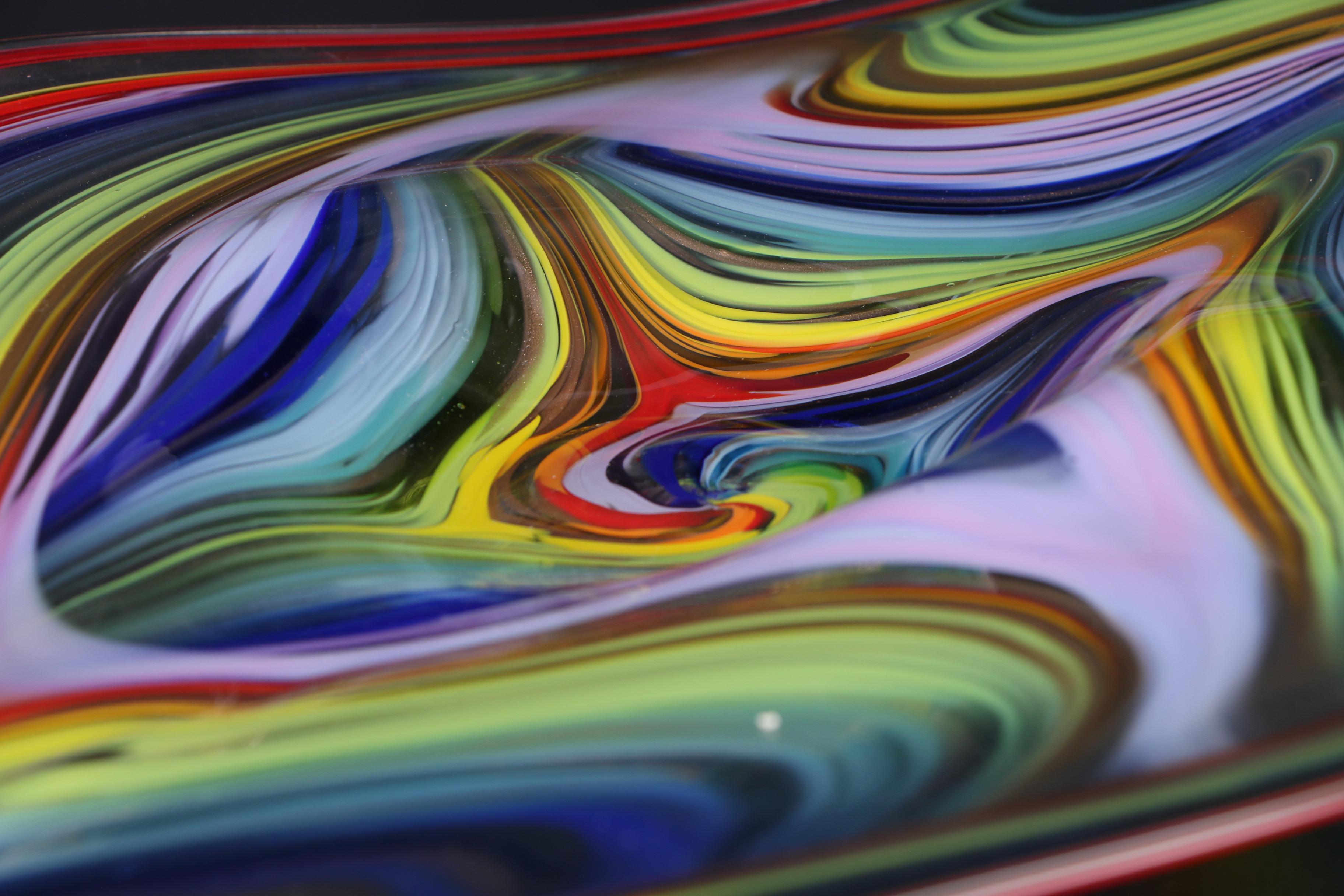 Darren Goodman Hand-Blown Glass Wall Sculpture, 2016