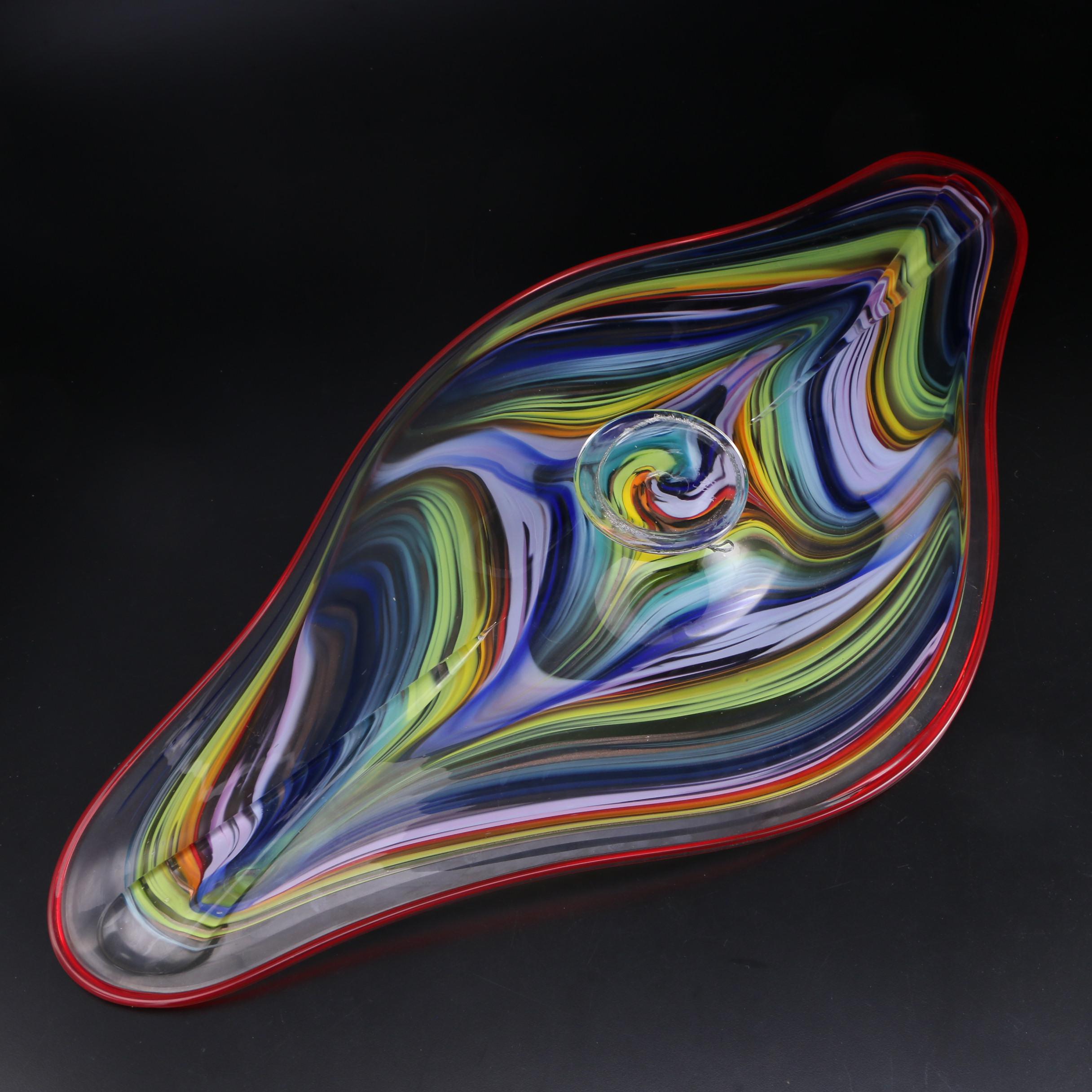 Darren Goodman Hand-Blown Glass Wall Sculpture, 2016