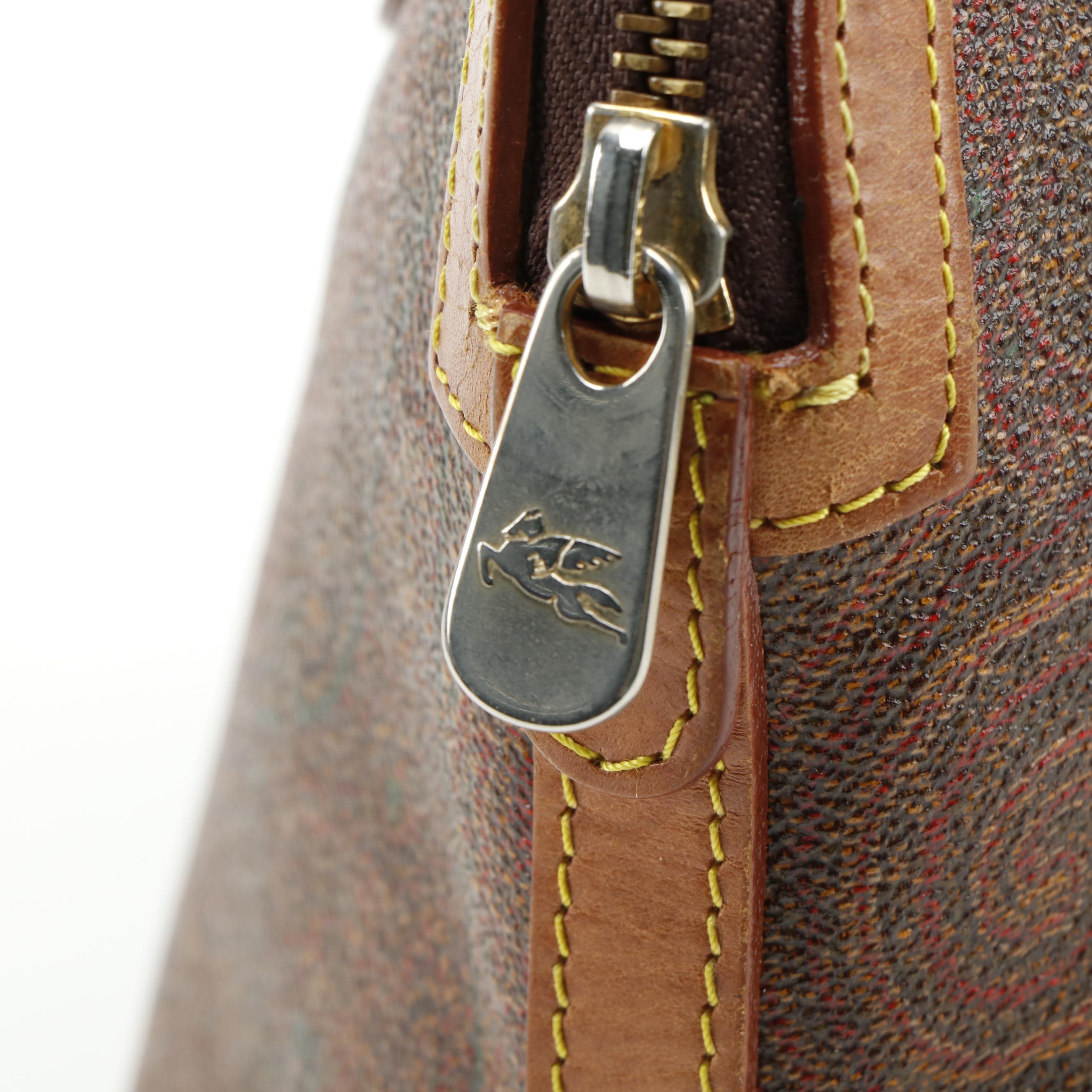 ETRO Domed Paisley Coated Canvas and Leather Bag