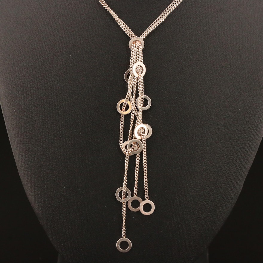 Sterling Lariat Style Necklace