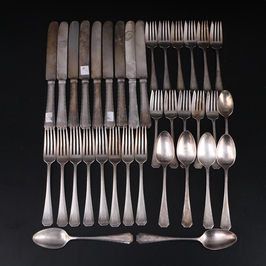 R. Wallace "Athena" Silver Plate Flatware, Early 20th Century