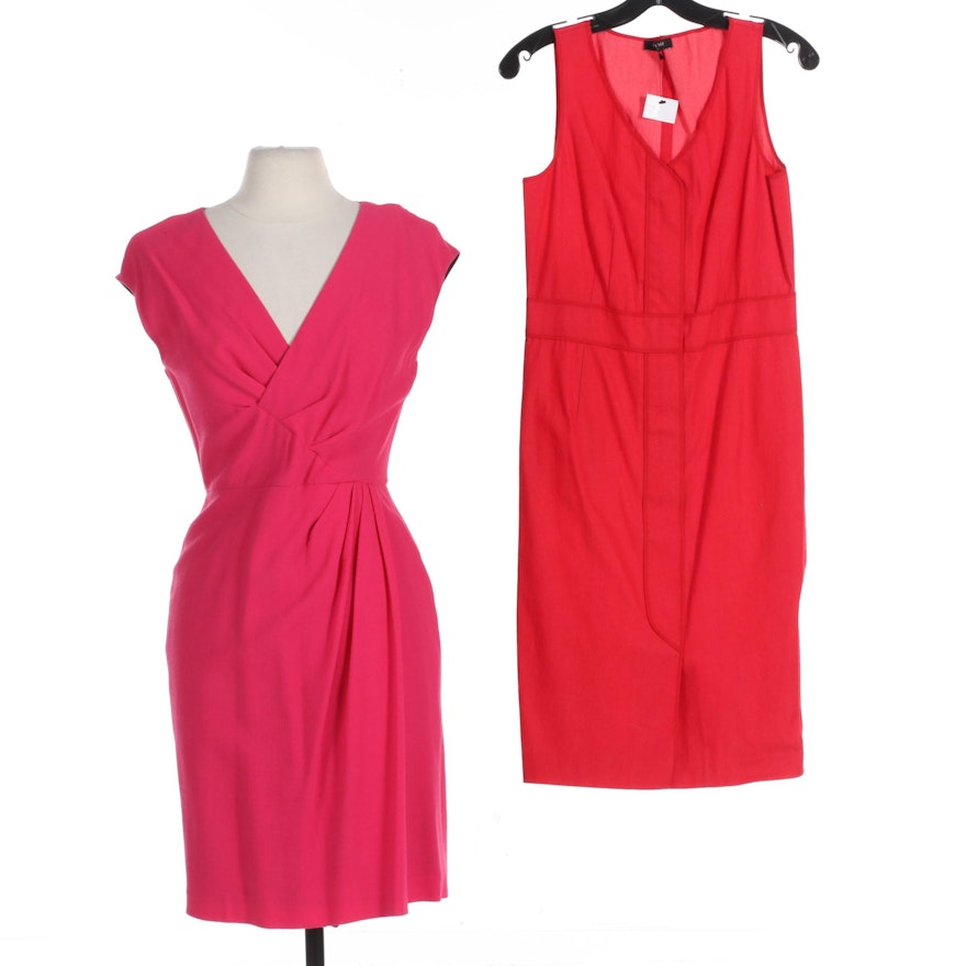 Lafayette 148 New York Dresses in Red and Rose Pink