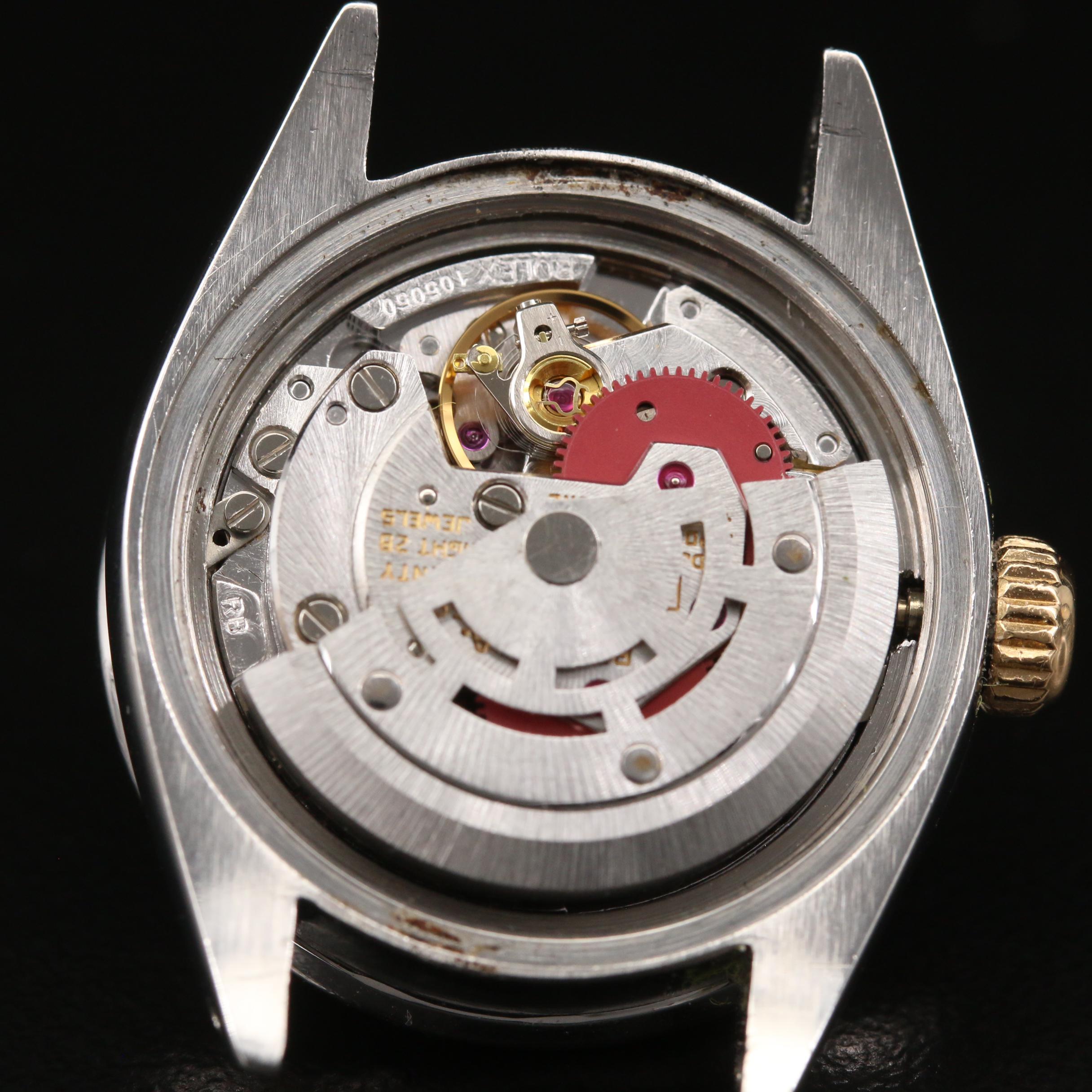 1977 Rolex Datejust 14K and Stainless Steel Diamond Dial and Bezel Watch