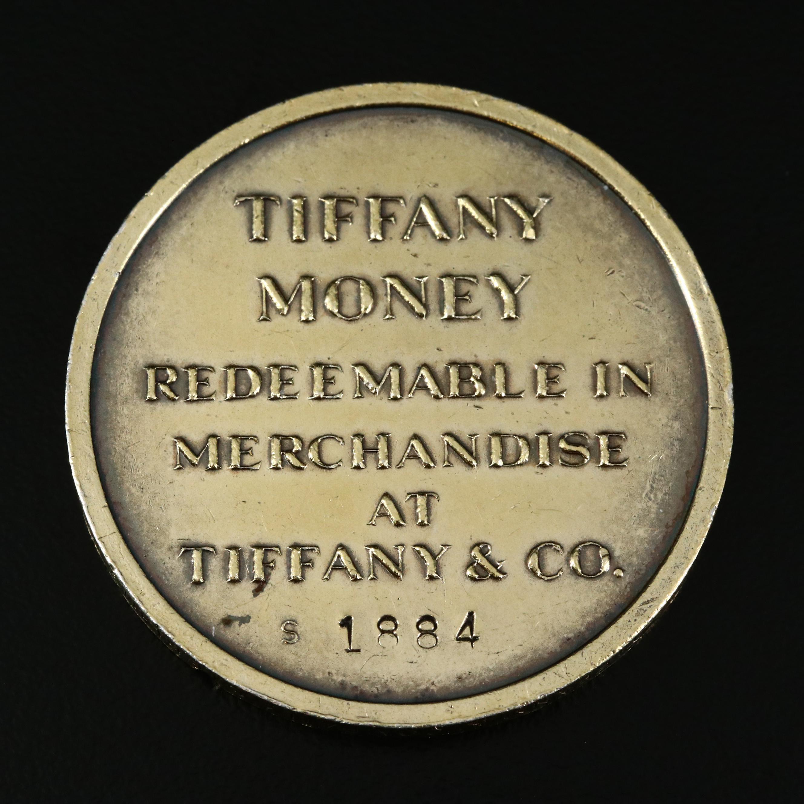 Sterling Silver Tiffany & Co. $100 Coin, 1884