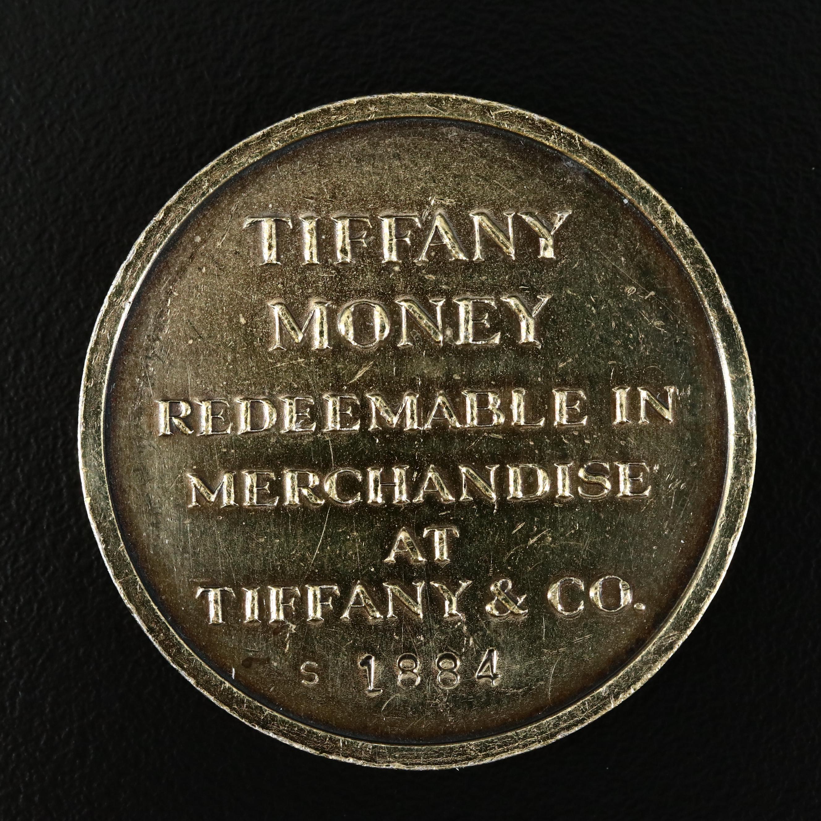Sterling Silver Tiffany & Co. $100 Coin, 1884