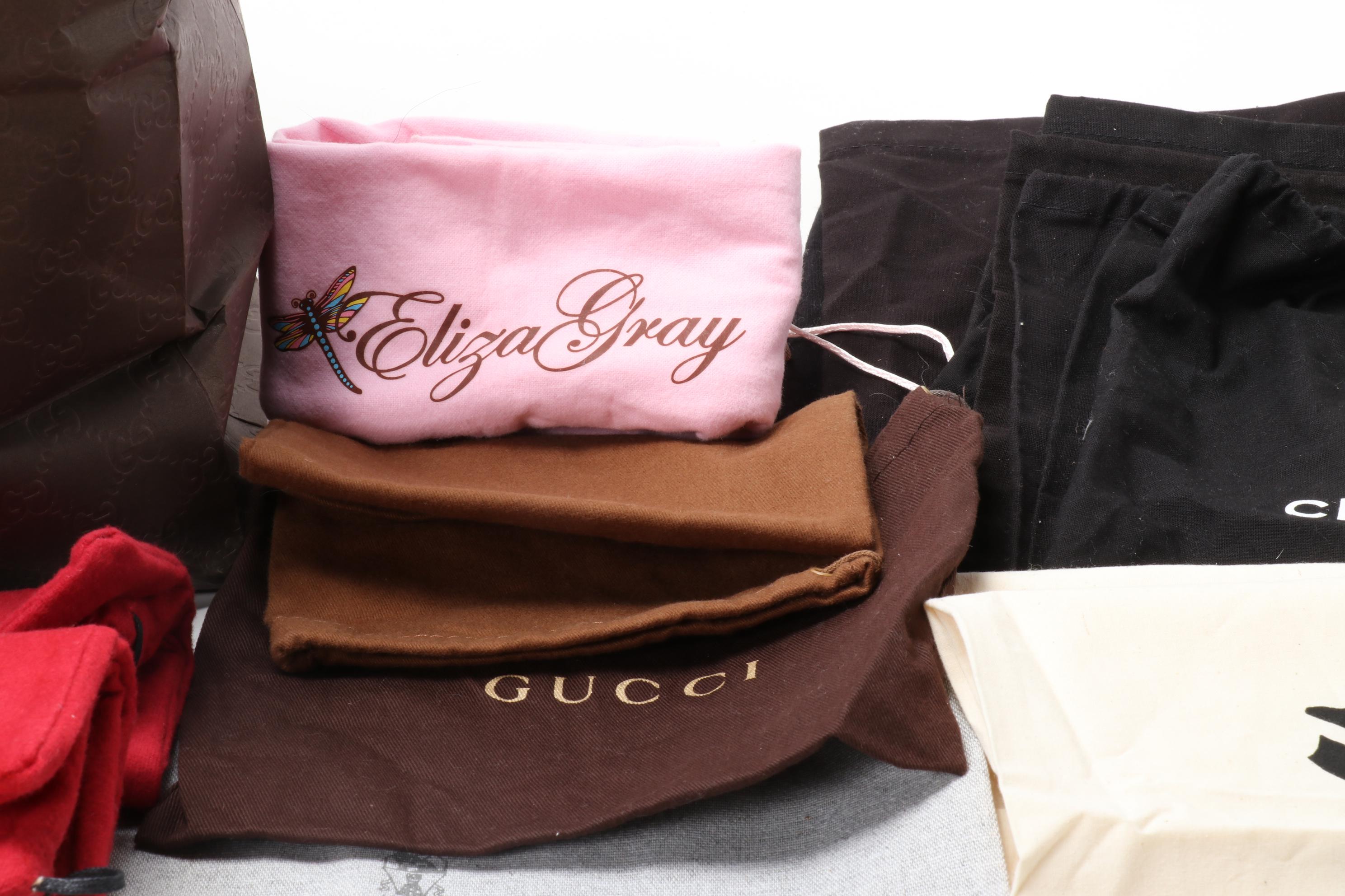 Chanel, Prada, Gucci, Valentino and Other Designer Dust Covers, Boxes and Bags