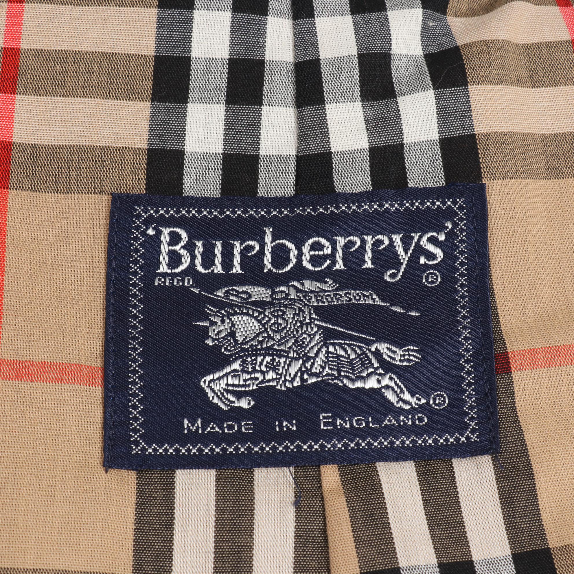 Men's Burberrys Double-Breasted Khaki Trench Coat