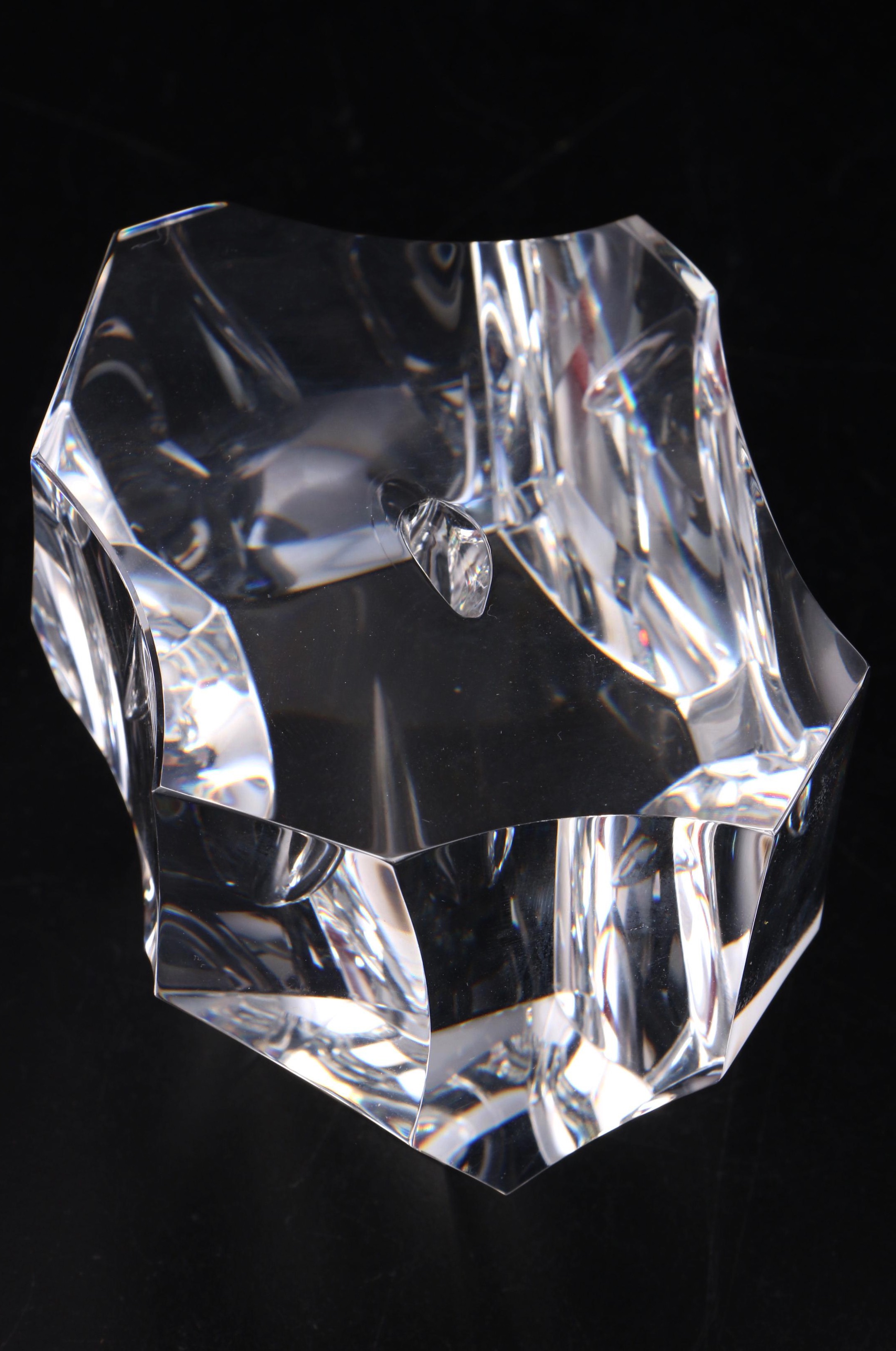 Steuben "Excalibur" Art Glass Paperweight with Sterling and 18K Gold Sword